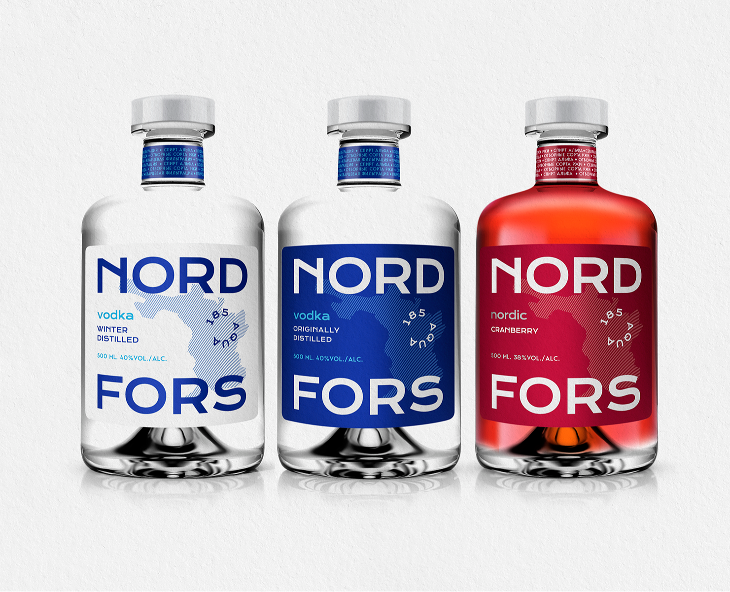 Дизайн линейки водок NORDFORS — Брендинг на Dprofile