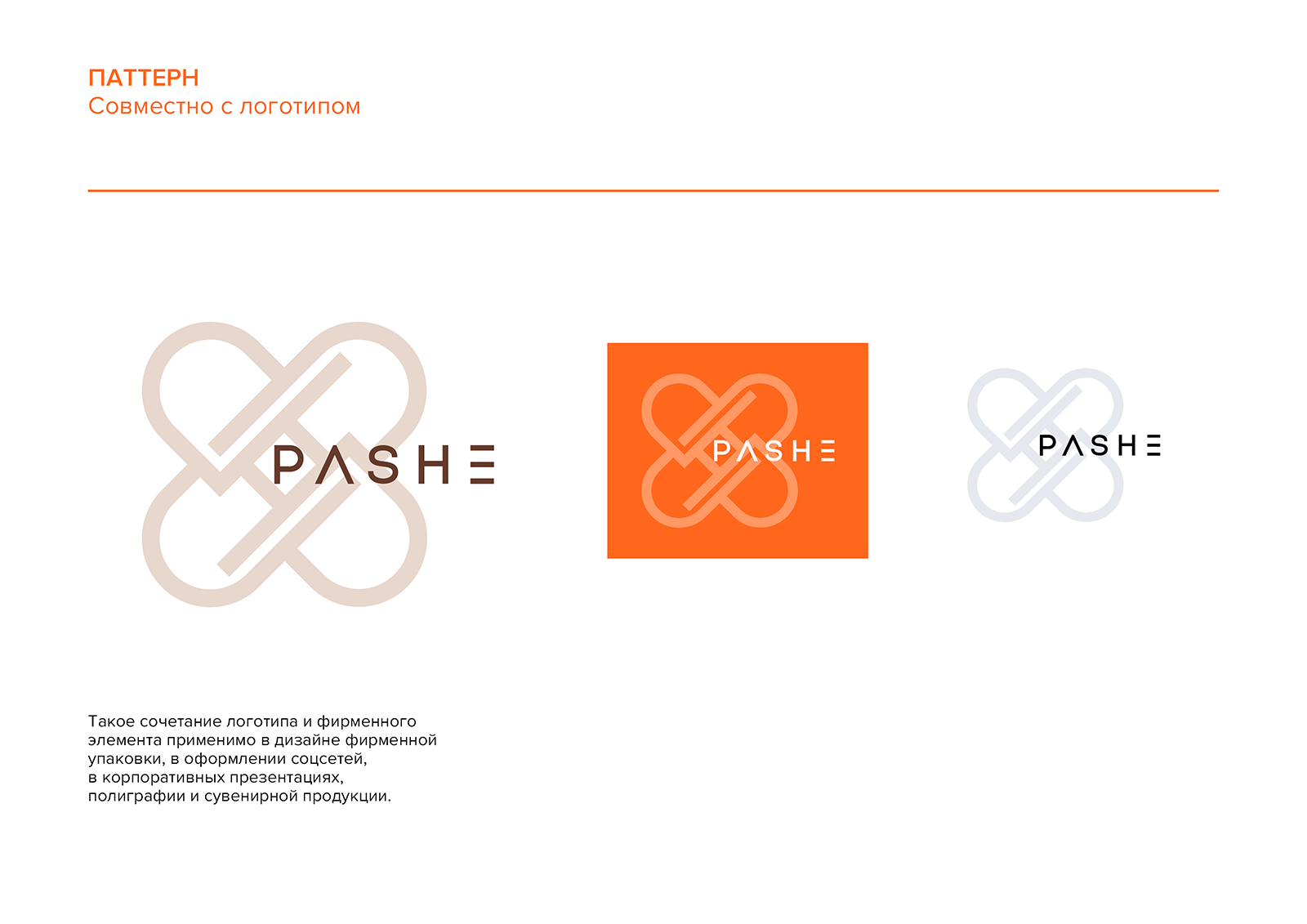 PASHE / Брендбук. Фирменный стиль. Логотип — Изображение №19 — Брендинг на Dprofile