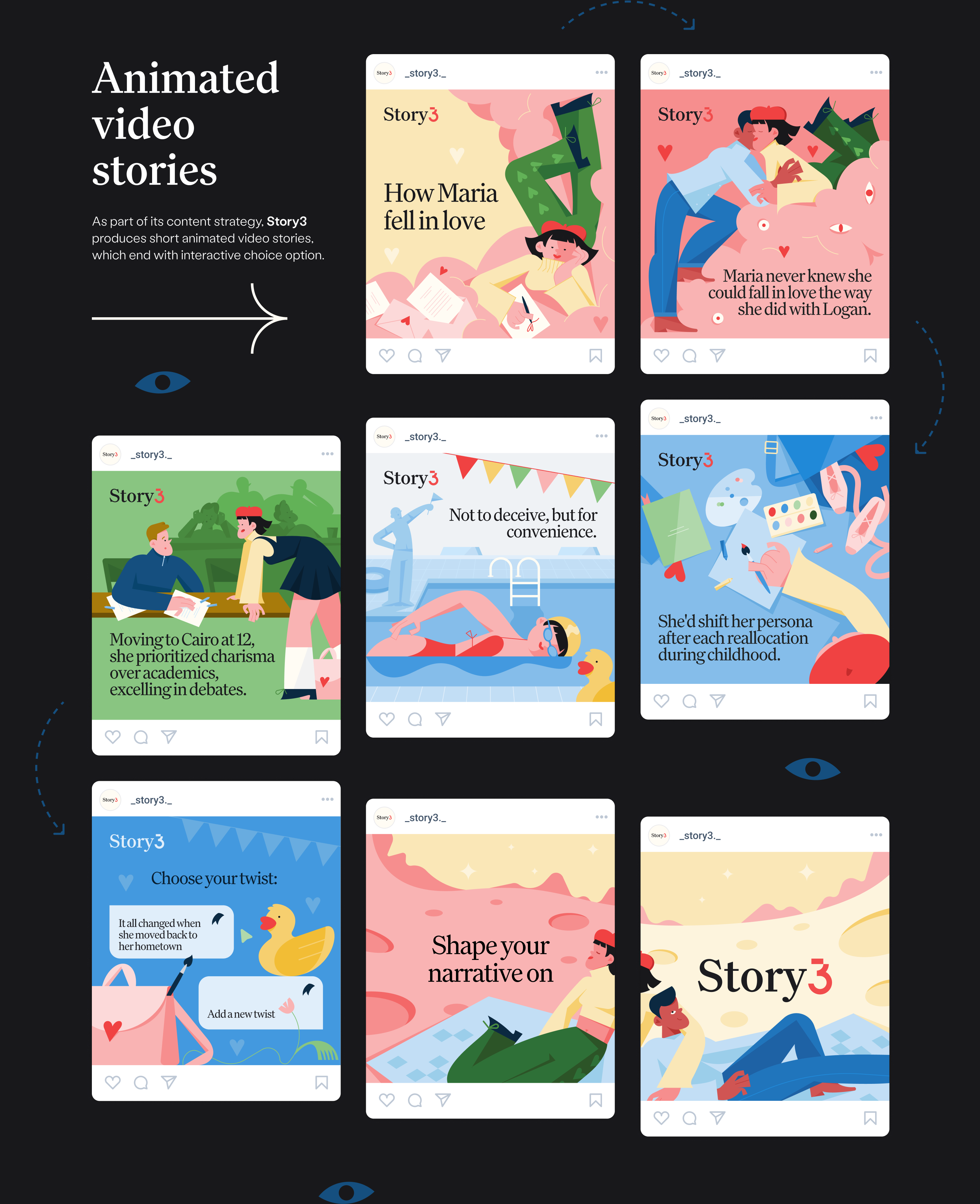 Story3 / Illustrations — Изображение №14 — Брендинг, Иллюстрация на Dprofile