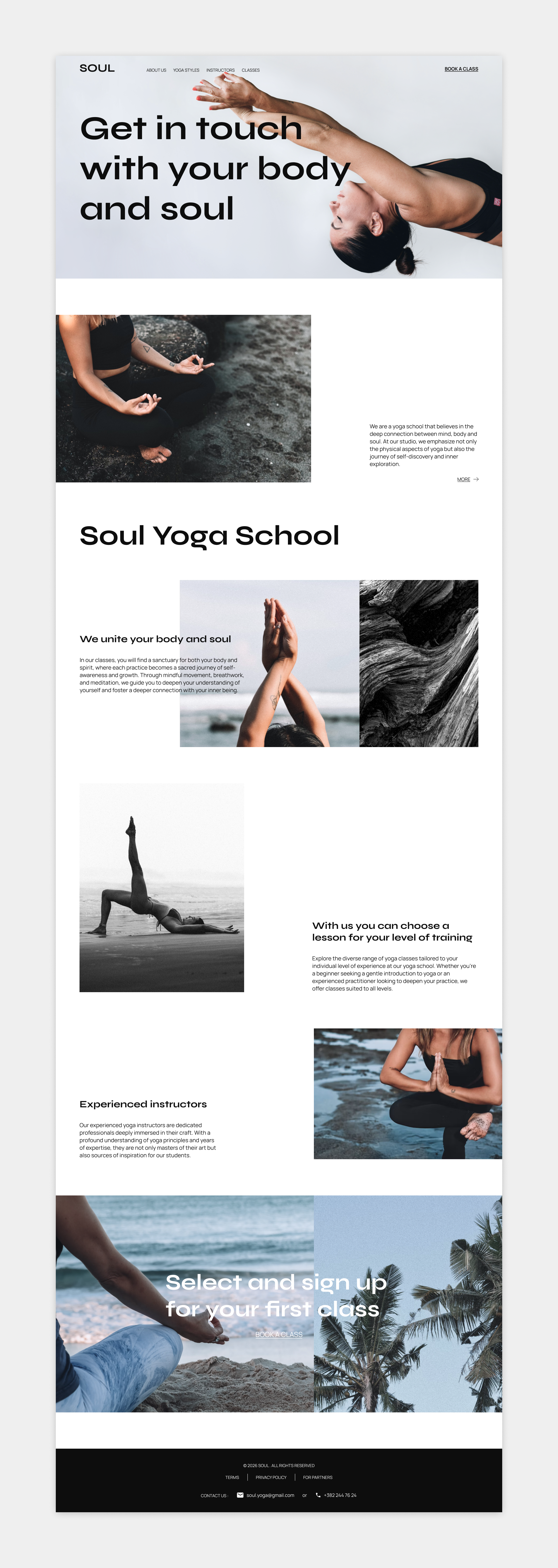 SOUL Yoga school — Изображение №3 — Интерфейсы, Брендинг на Dprofile