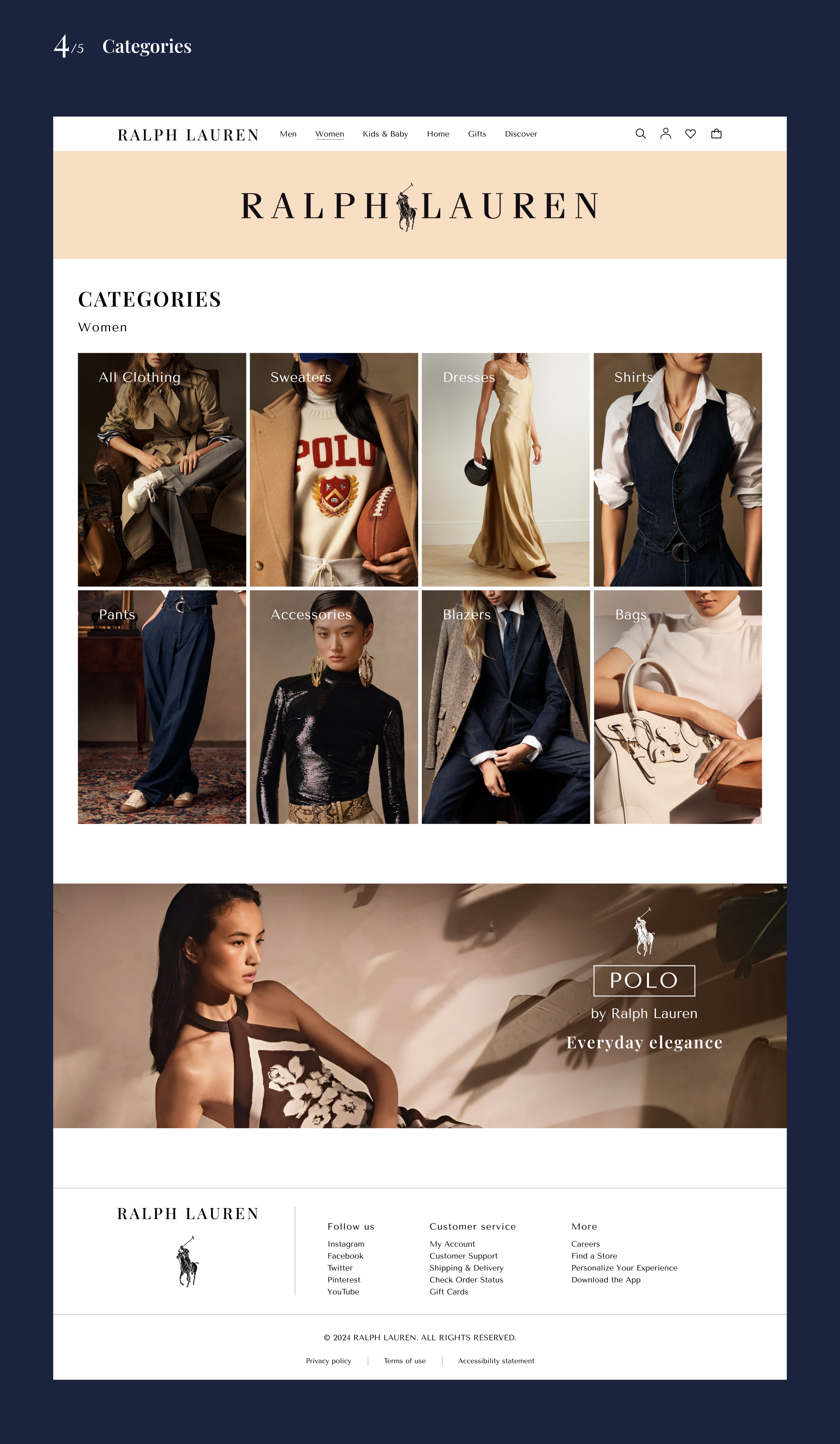 POLO Ralph Lauren Redesign — Изображение №4 — Интерфейсы на Dprofile