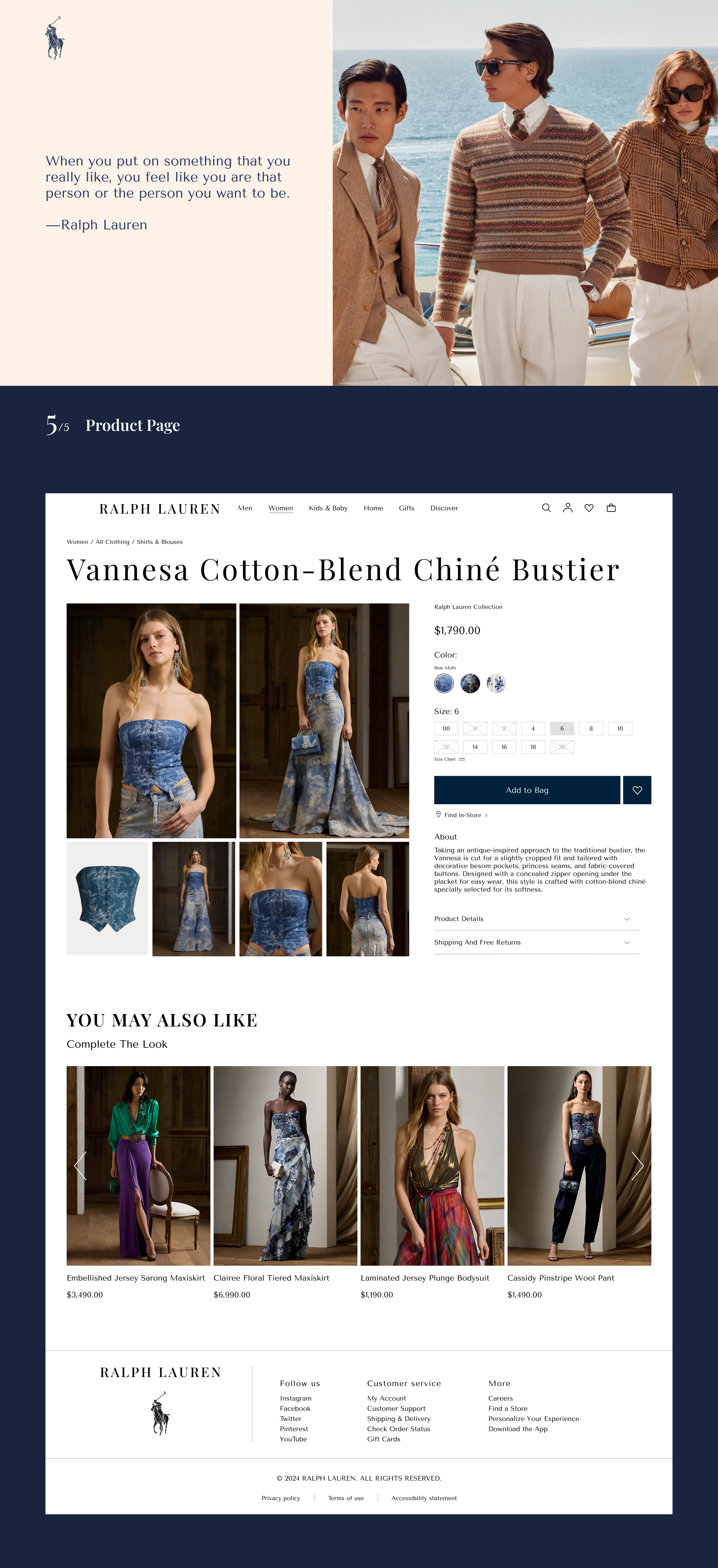 POLO Ralph Lauren Redesign — Изображение №5 — Интерфейсы на Dprofile