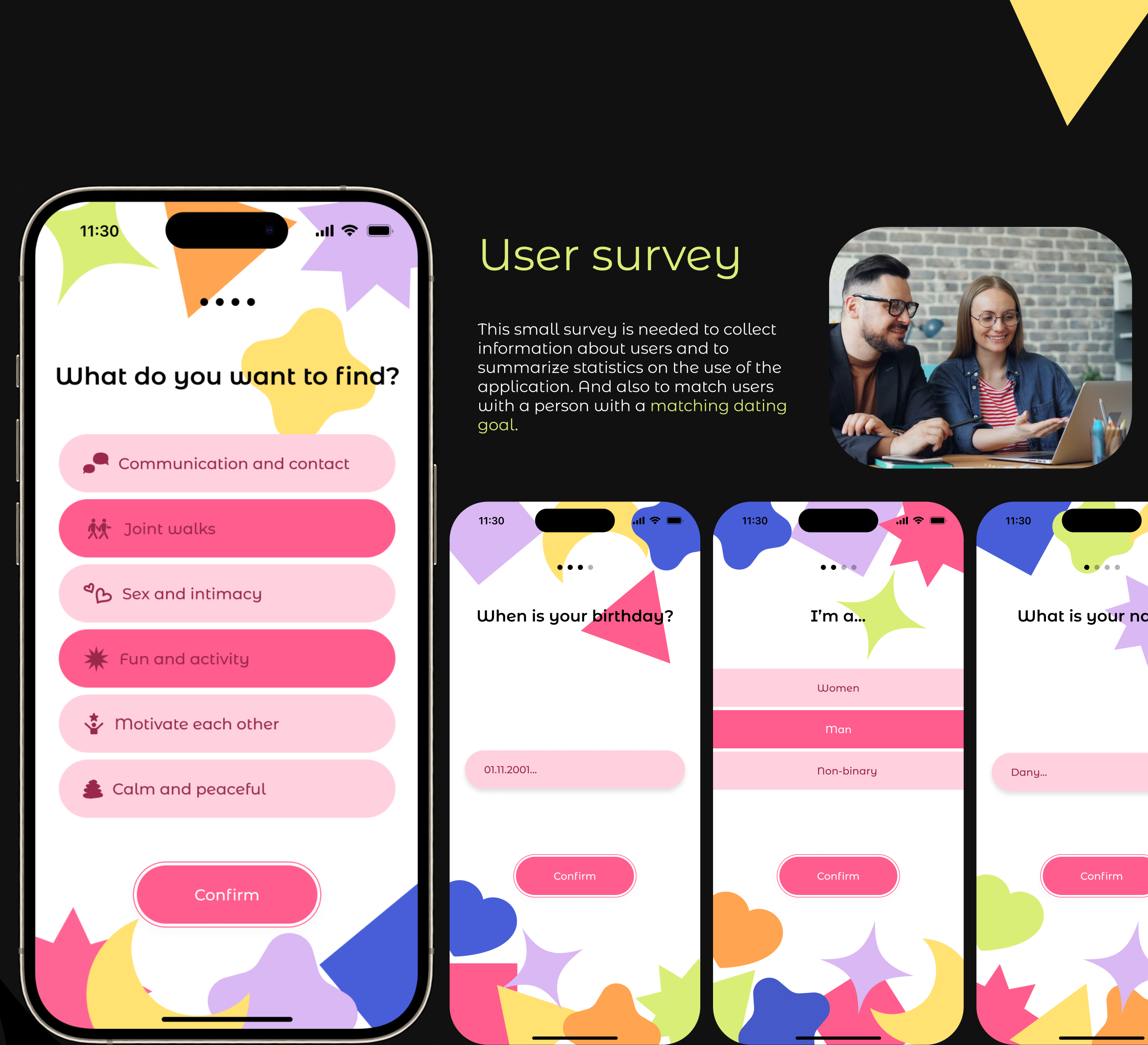 Meets – Dating Mobile App — Изображение №6 — Интерфейсы, Брендинг на Dprofile