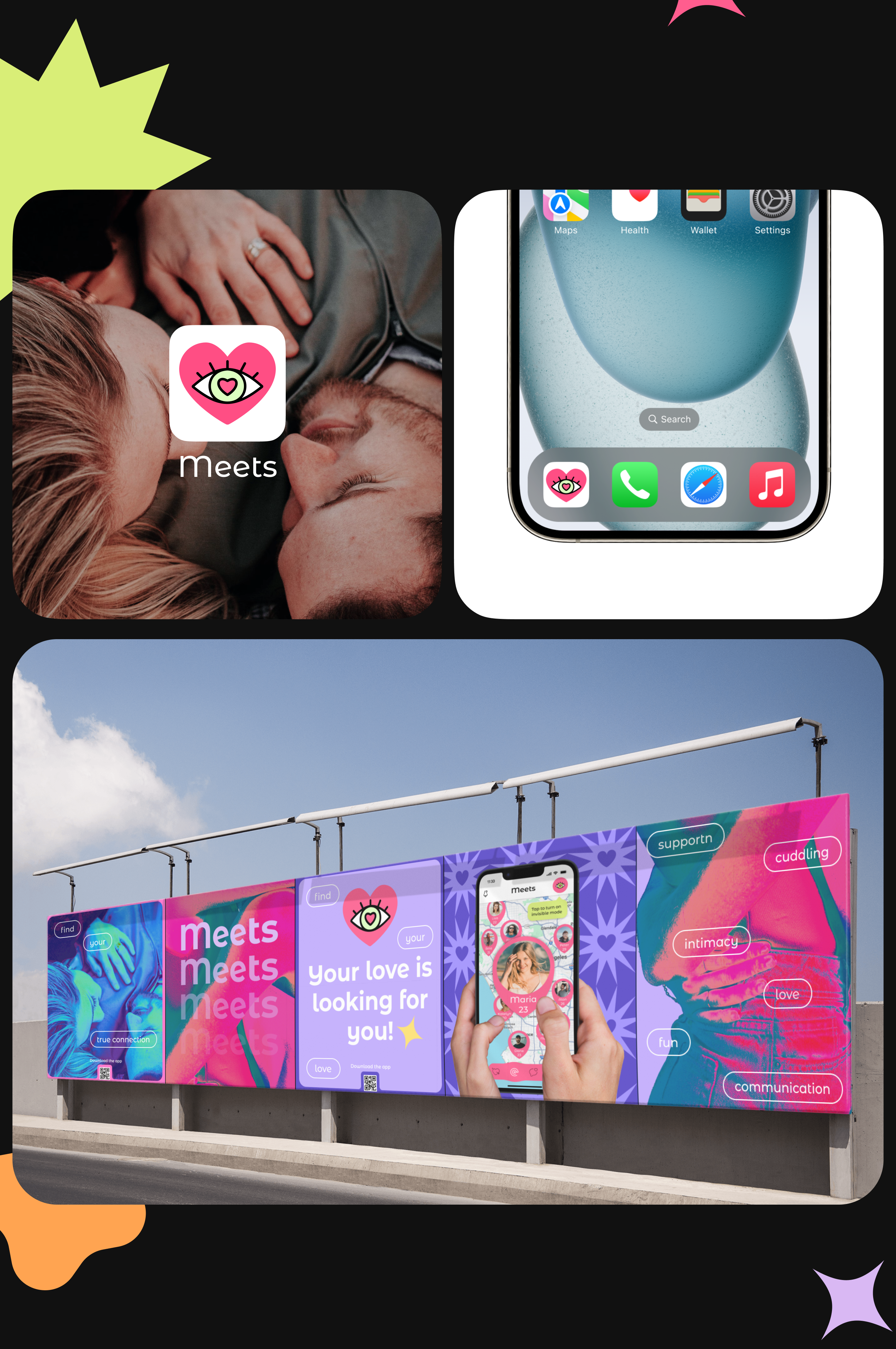 Meets – Dating Mobile App — Изображение №8 — Интерфейсы, Брендинг на Dprofile