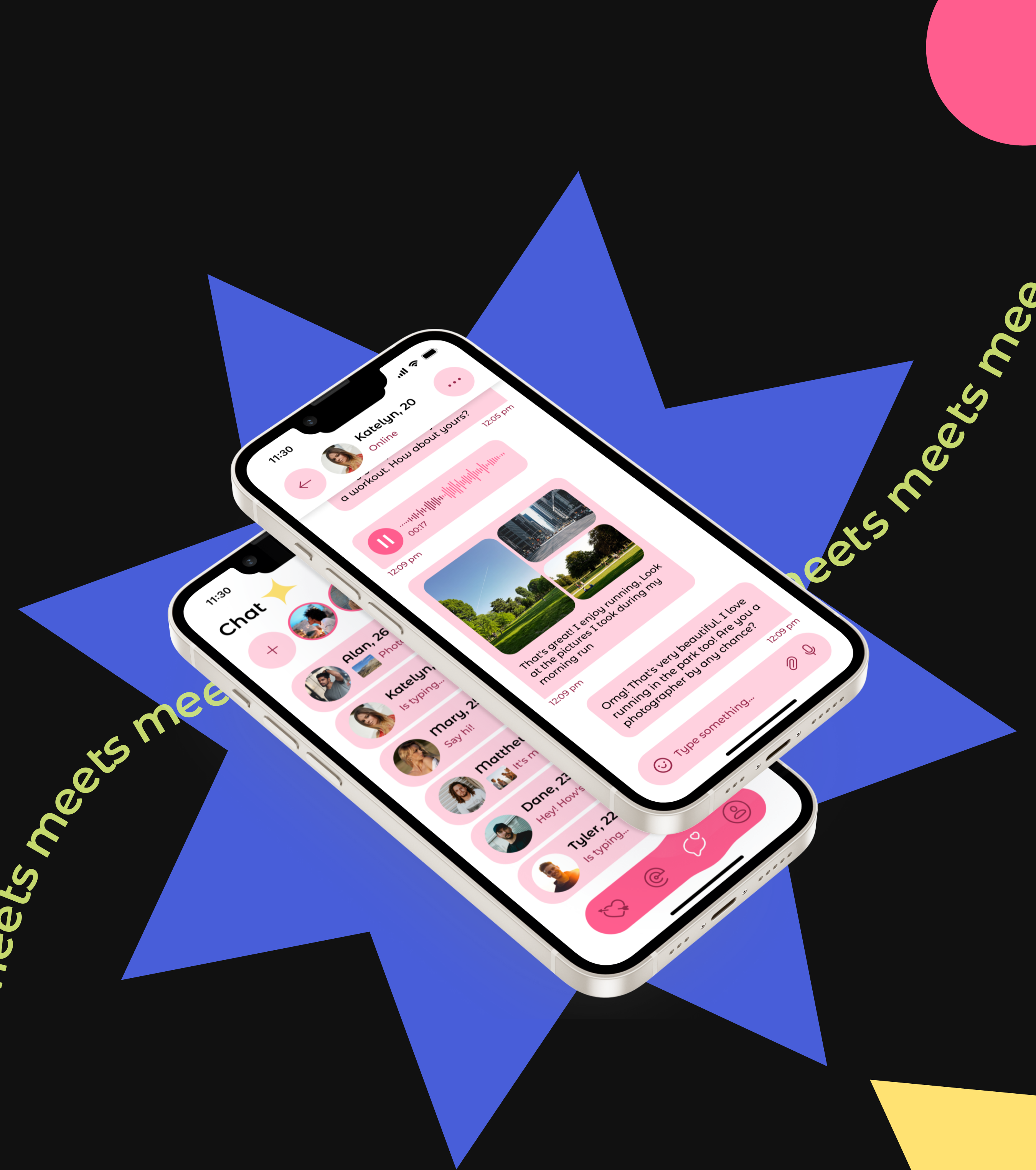 Meets – Dating Mobile App — Изображение №5 — Интерфейсы, Брендинг на Dprofile