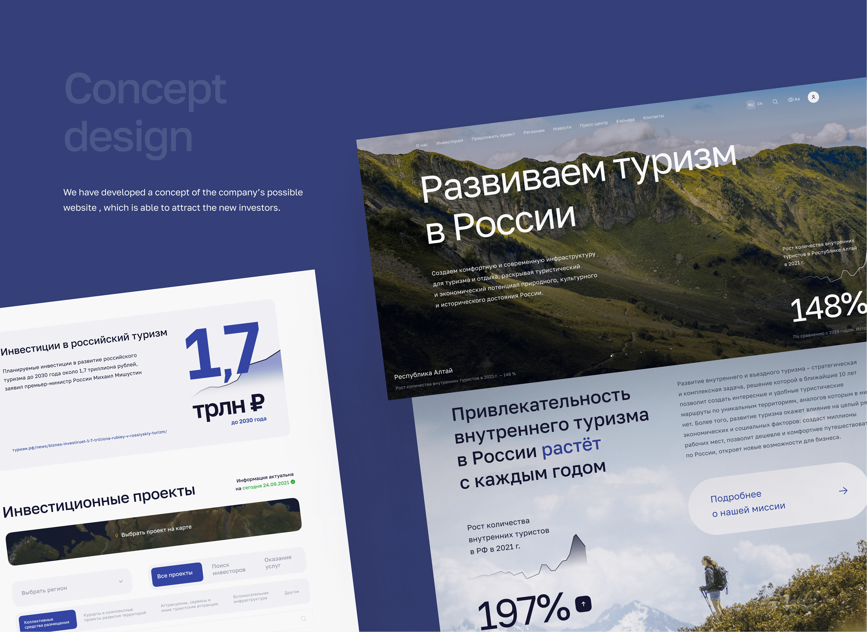 Концепция сайта корпорации Туризм.РФ — Изображение №2 — Интерфейсы на Dprofile