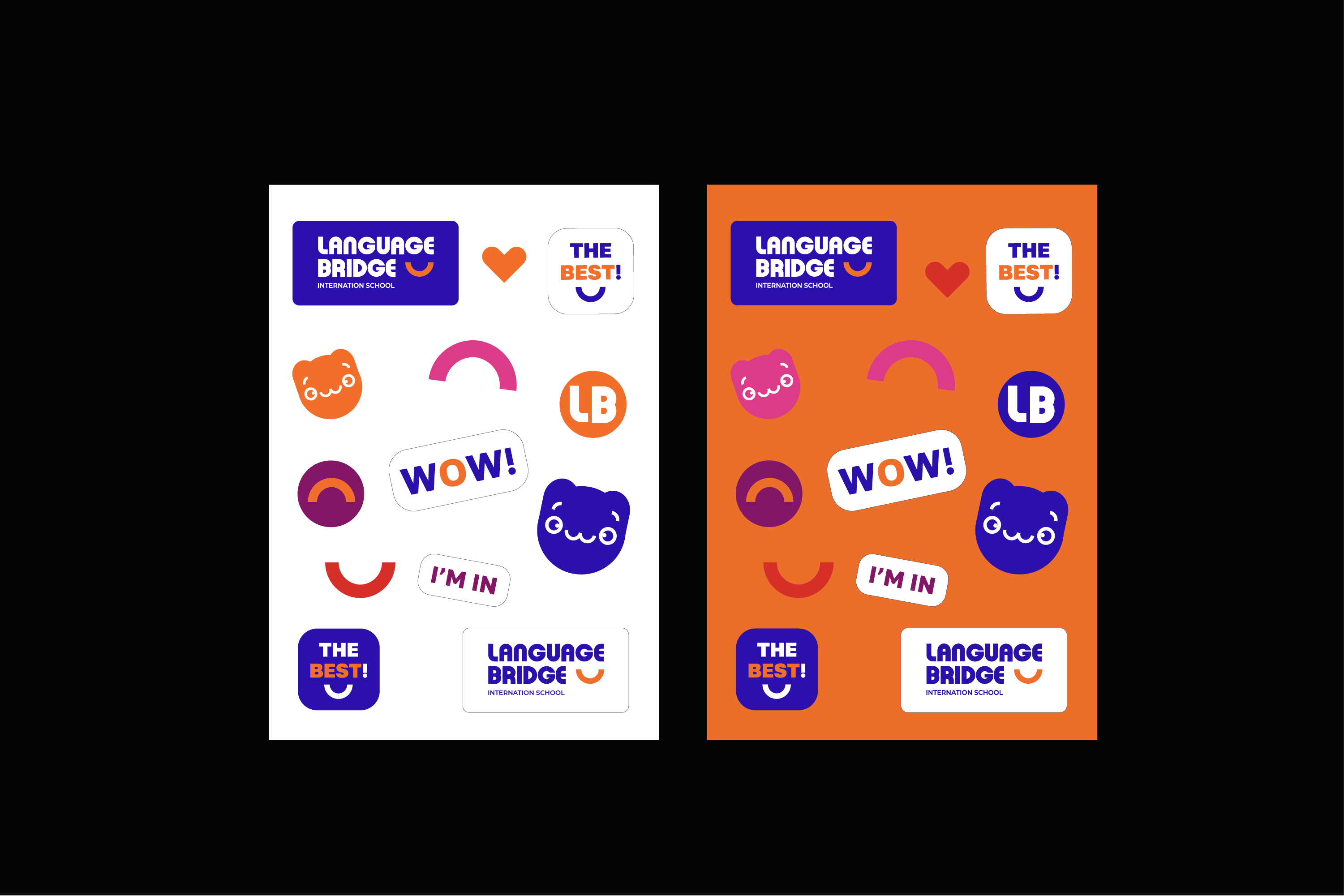 LANGUAGE BRIDGE school /Brand Identity /Фирменный стиль — Изображение №16 — Брендинг, Графика на Dprofile