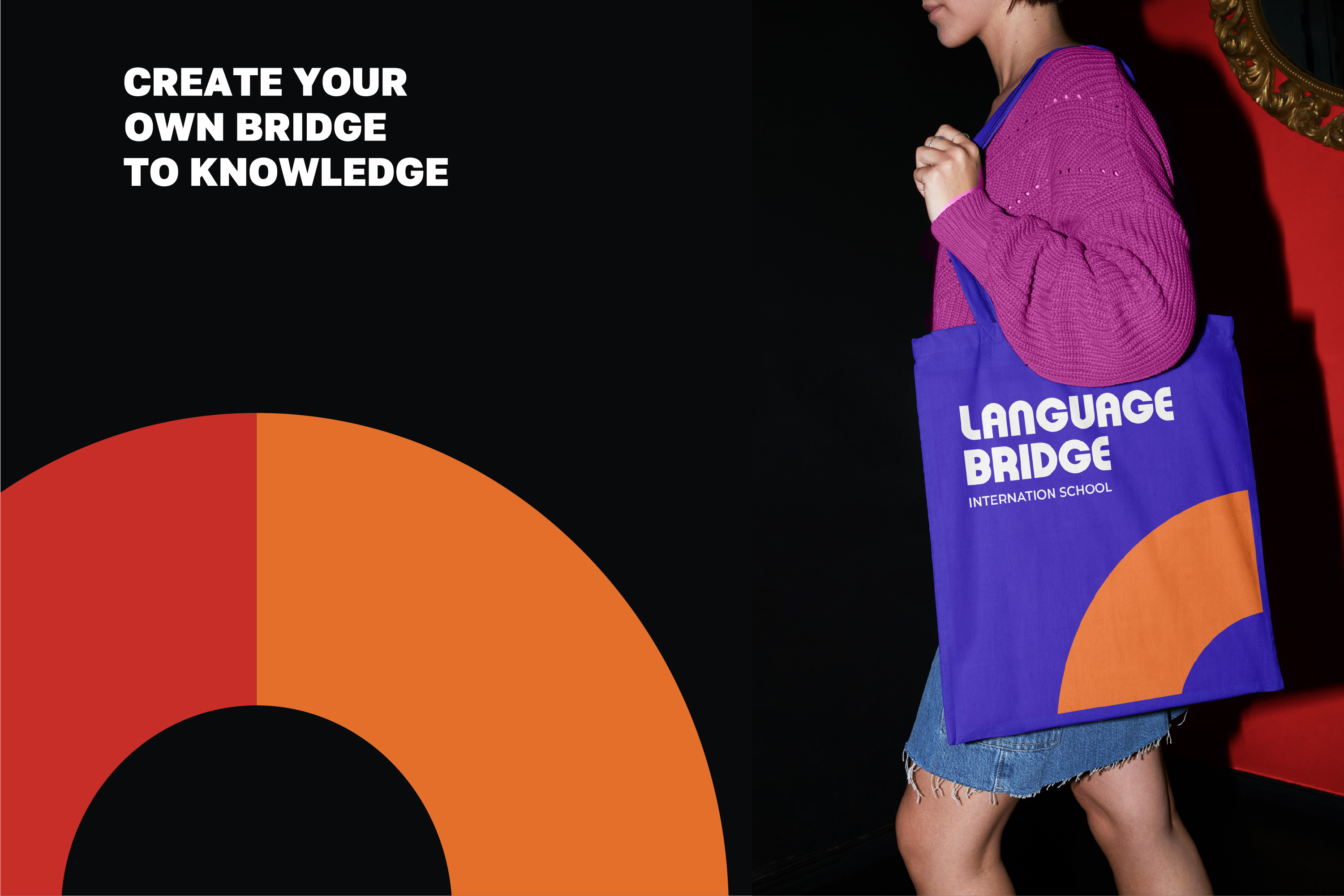 LANGUAGE BRIDGE school /Brand Identity /Фирменный стиль — Изображение №12 — Брендинг, Графика на Dprofile