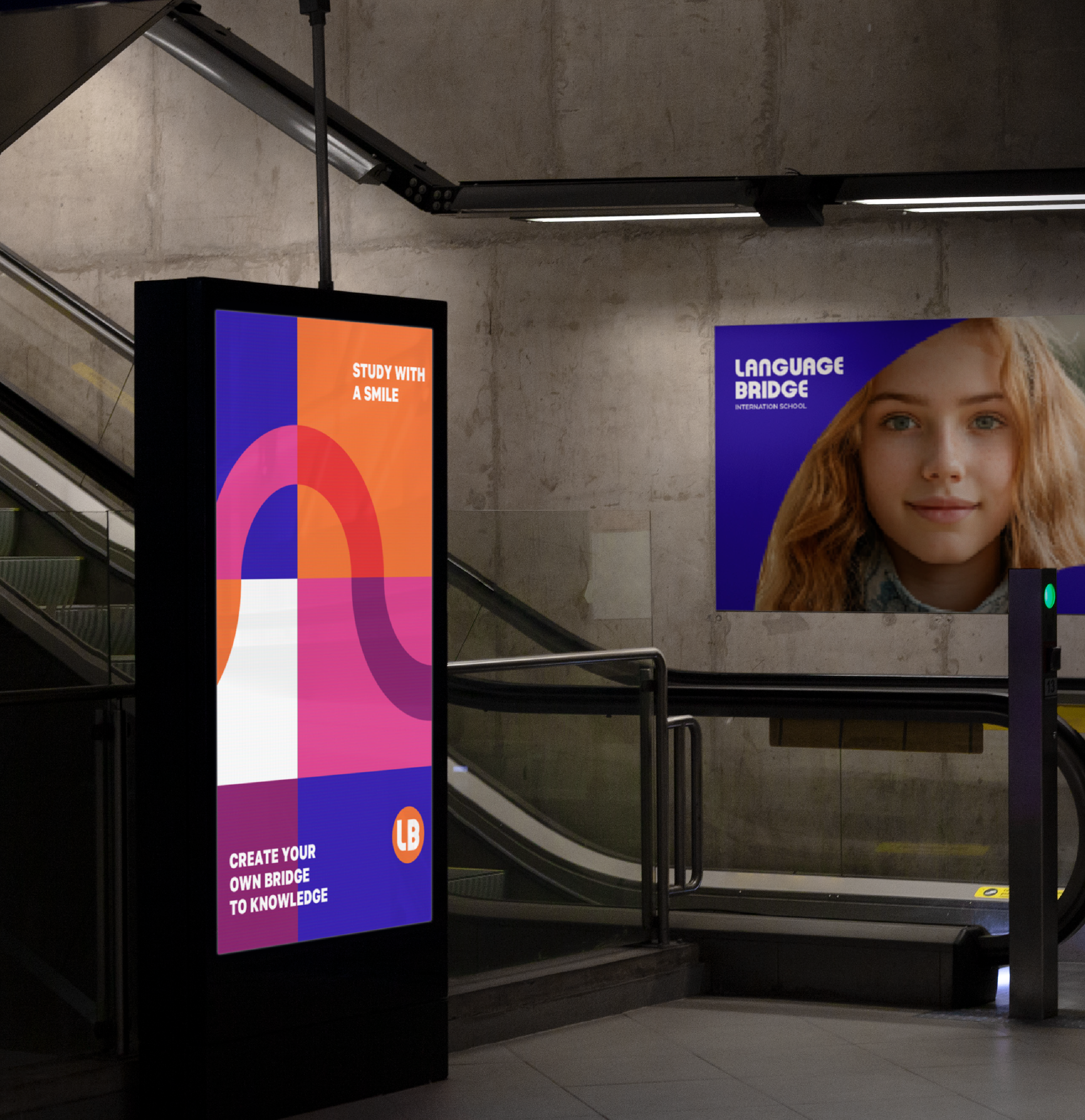 LANGUAGE BRIDGE school /Brand Identity /Фирменный стиль — Изображение №3 — Брендинг, Графика на Dprofile