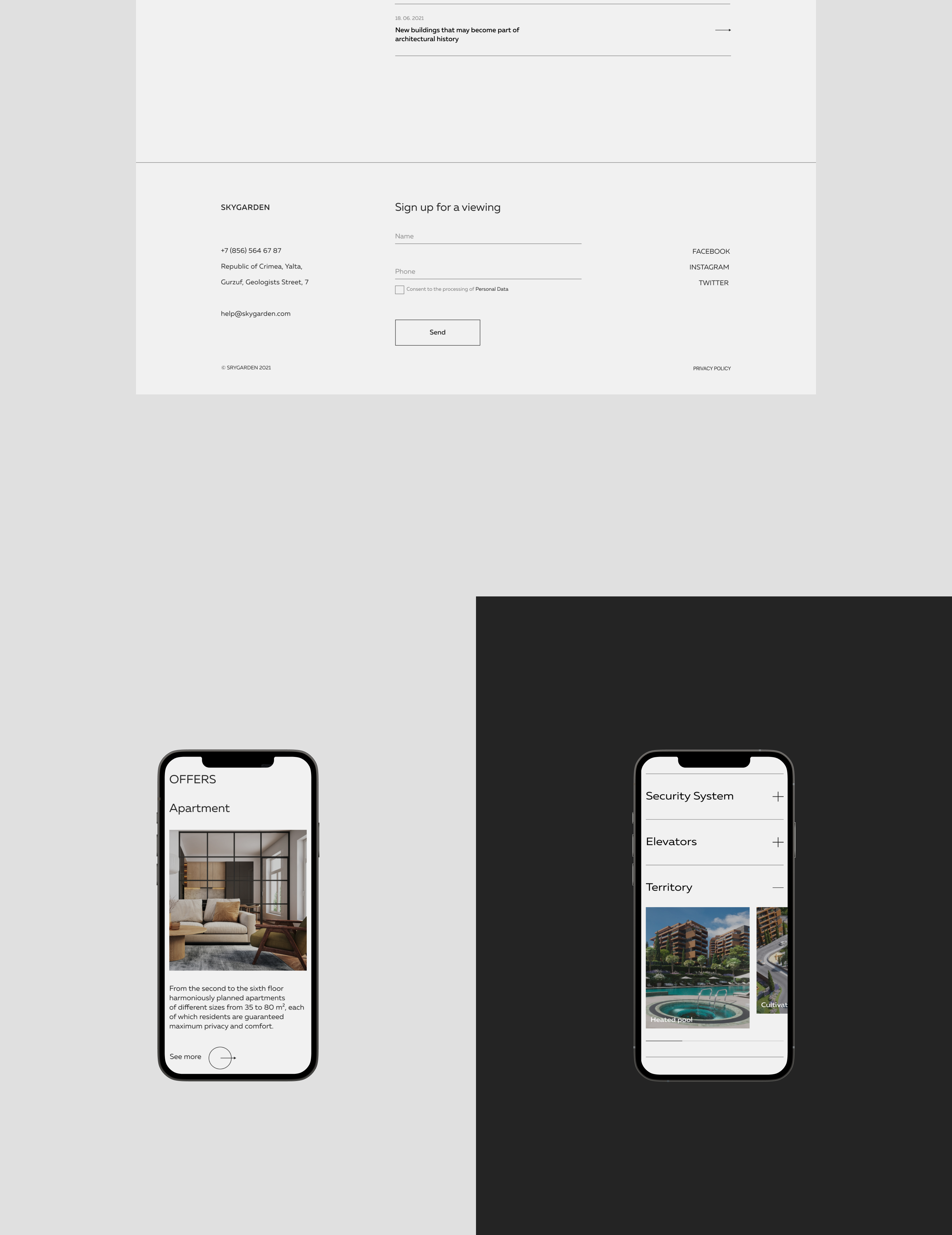 Skygarden real estate (website) — Изображение №5 — Интерфейсы на Dprofile