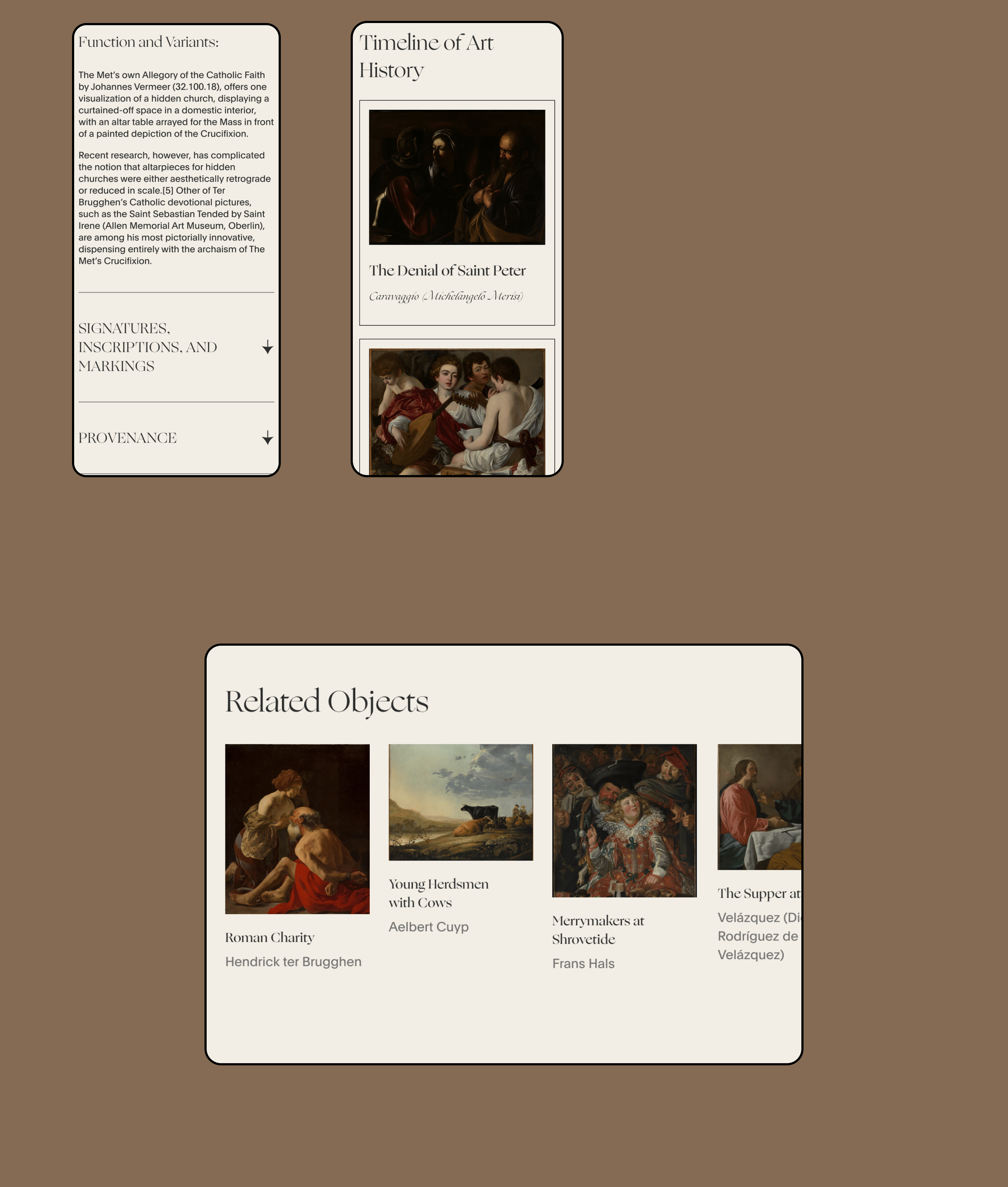 The Met Museum of Art - redesign concept — Изображение №14 — Интерфейсы, Анимация на Dprofile
