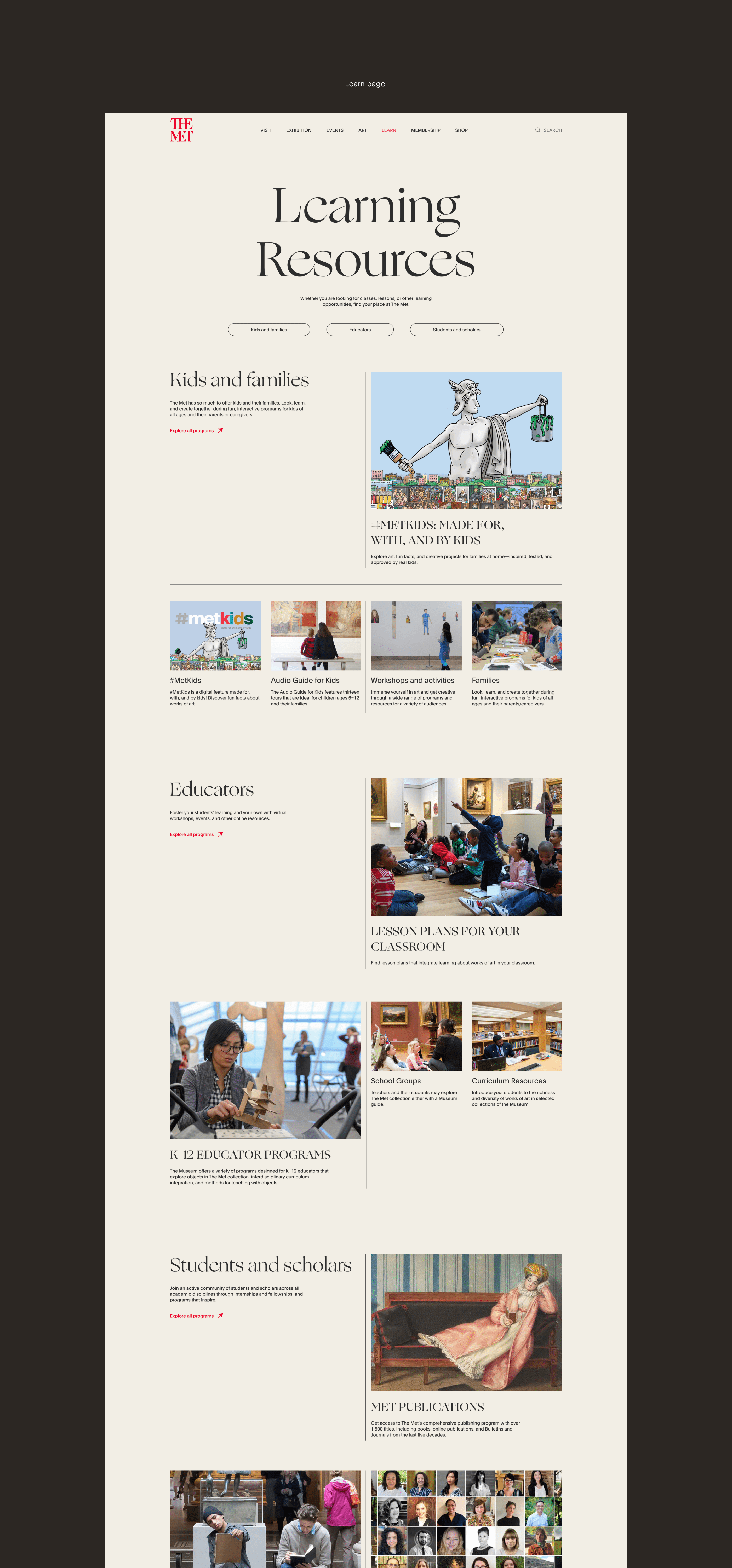The Met Museum of Art - redesign concept — Изображение №17 — Интерфейсы, Анимация на Dprofile