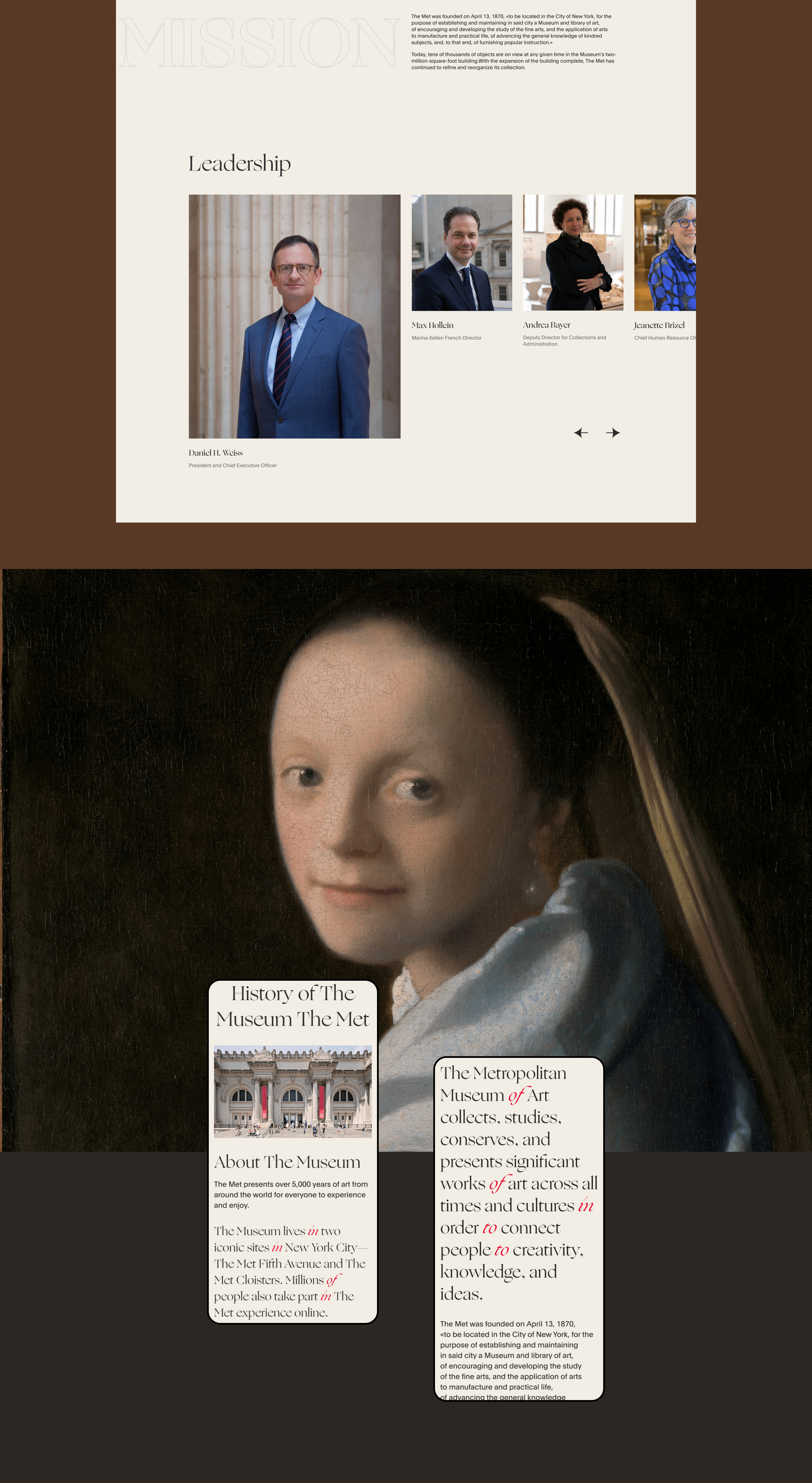 The Met Museum of Art - redesign concept — Изображение №16 — Интерфейсы, Анимация на Dprofile