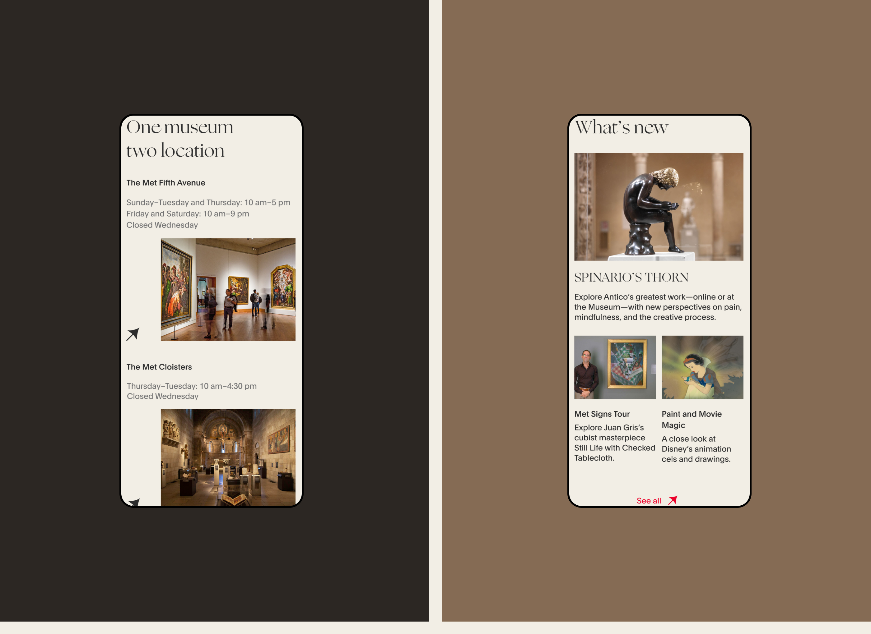 The Met Museum of Art - redesign concept — Изображение №5 — Интерфейсы, Анимация на Dprofile