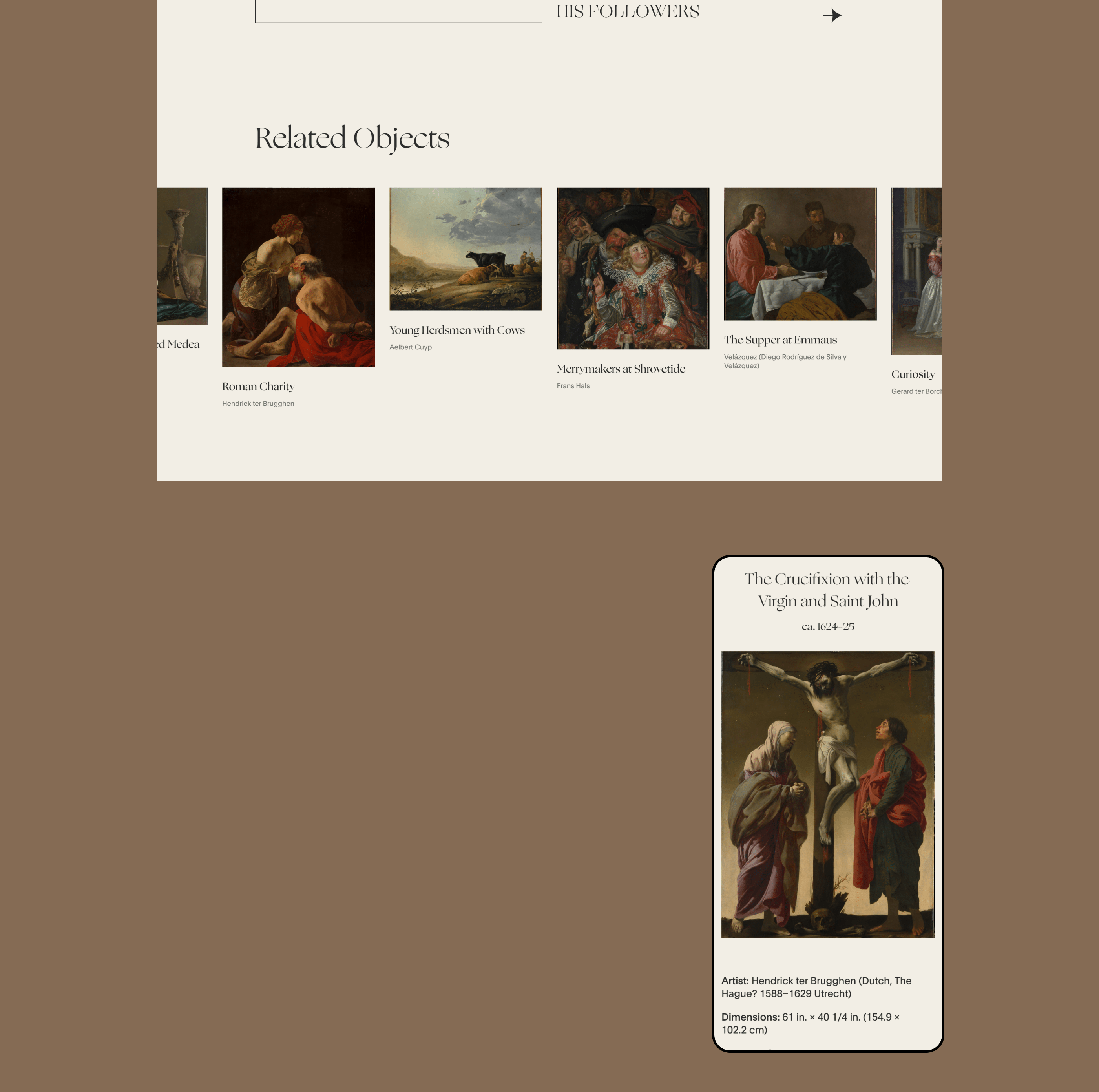 The Met Museum of Art - redesign concept — Изображение №13 — Интерфейсы, Анимация на Dprofile