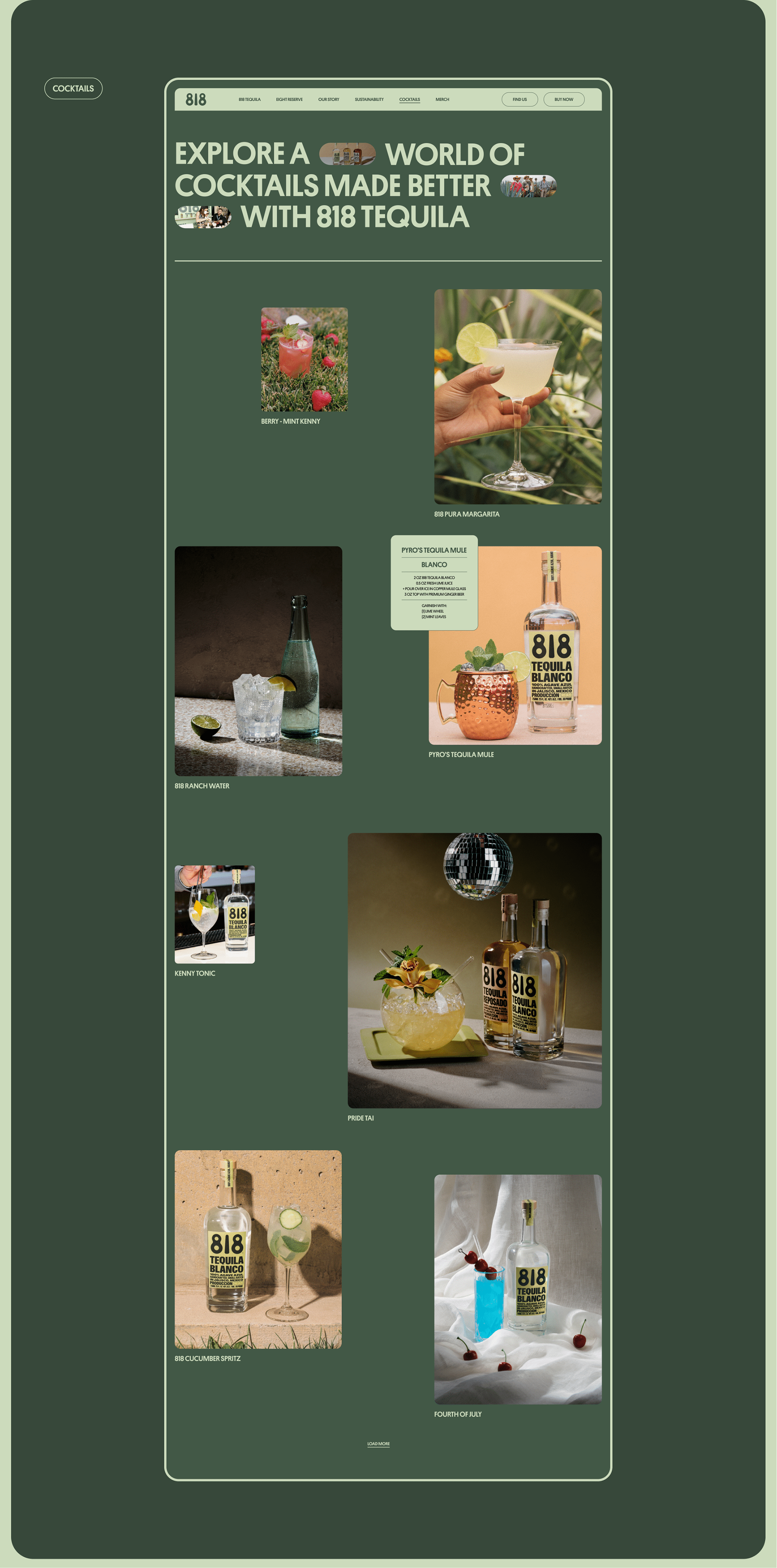 818 tequila — Изображение №10 — Интерфейсы, Брендинг на Dprofile