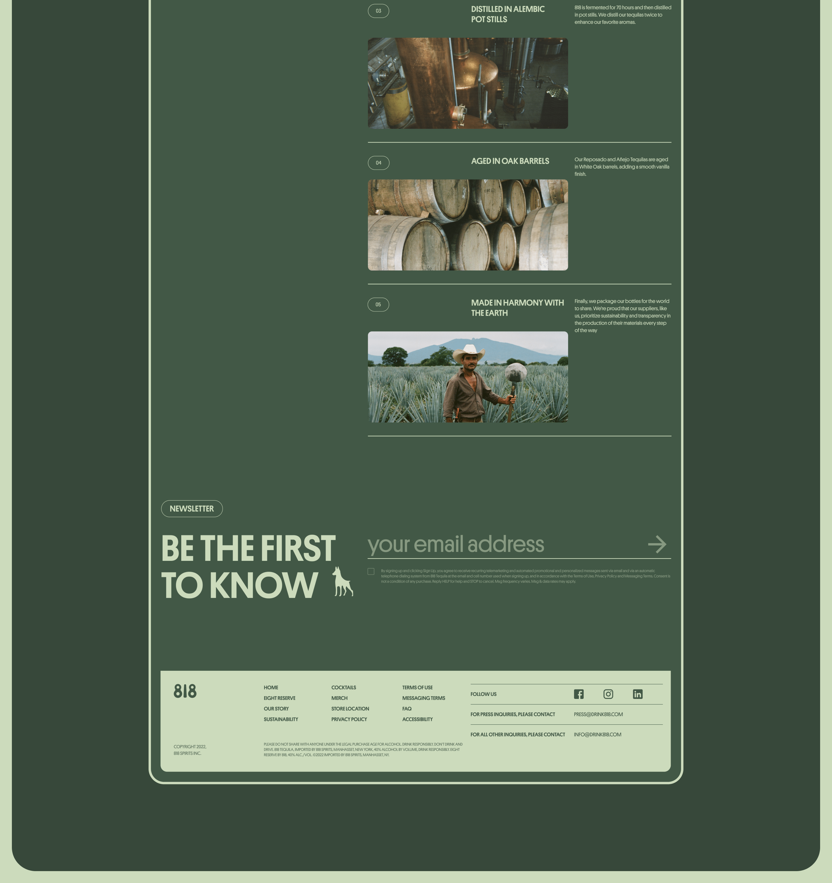 818 tequila — Изображение №4 — Интерфейсы, Брендинг на Dprofile