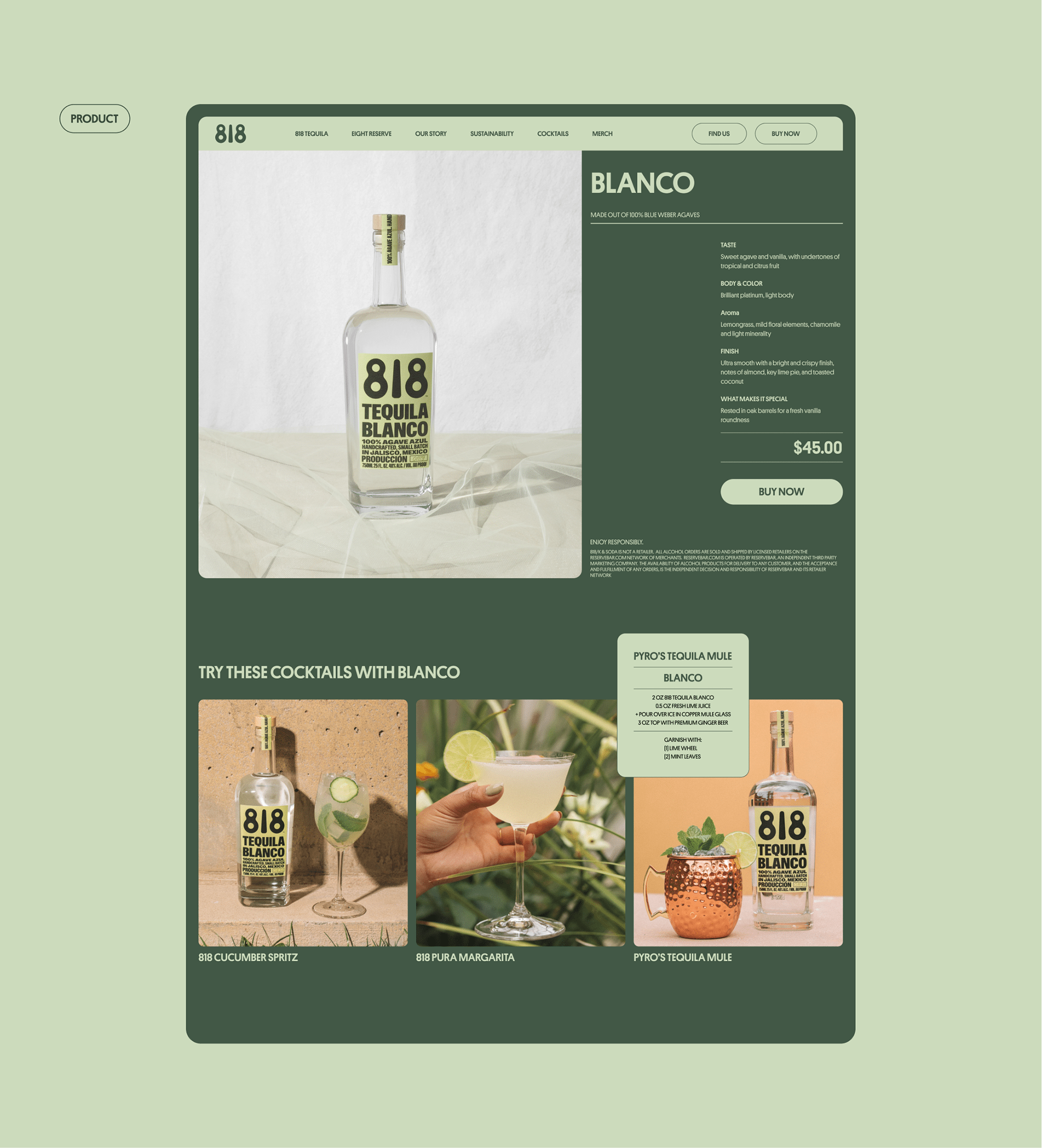 818 tequila — Изображение №7 — Интерфейсы, Брендинг на Dprofile