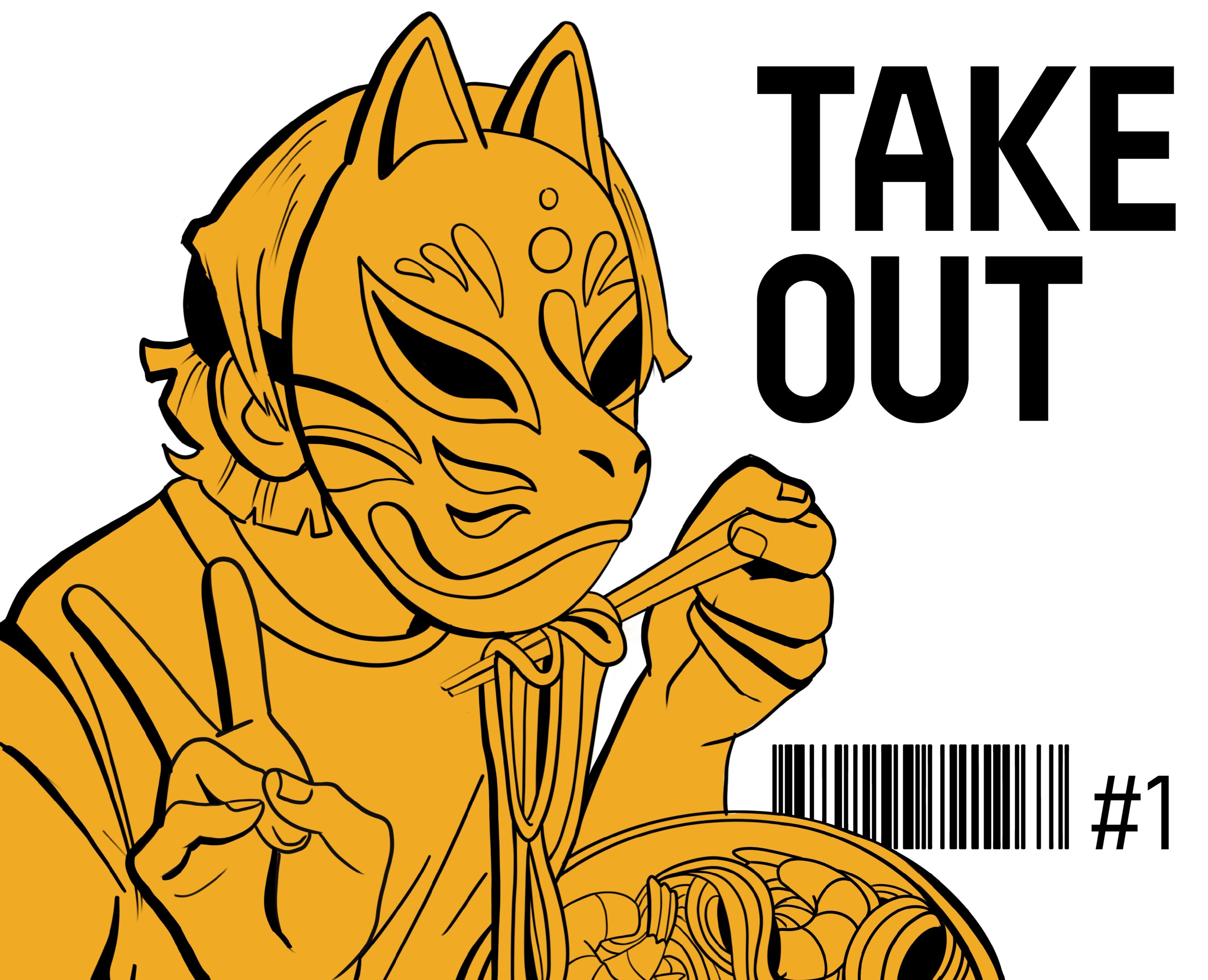 Take Out. Фуд-трип журнал — Графика на Dprofile