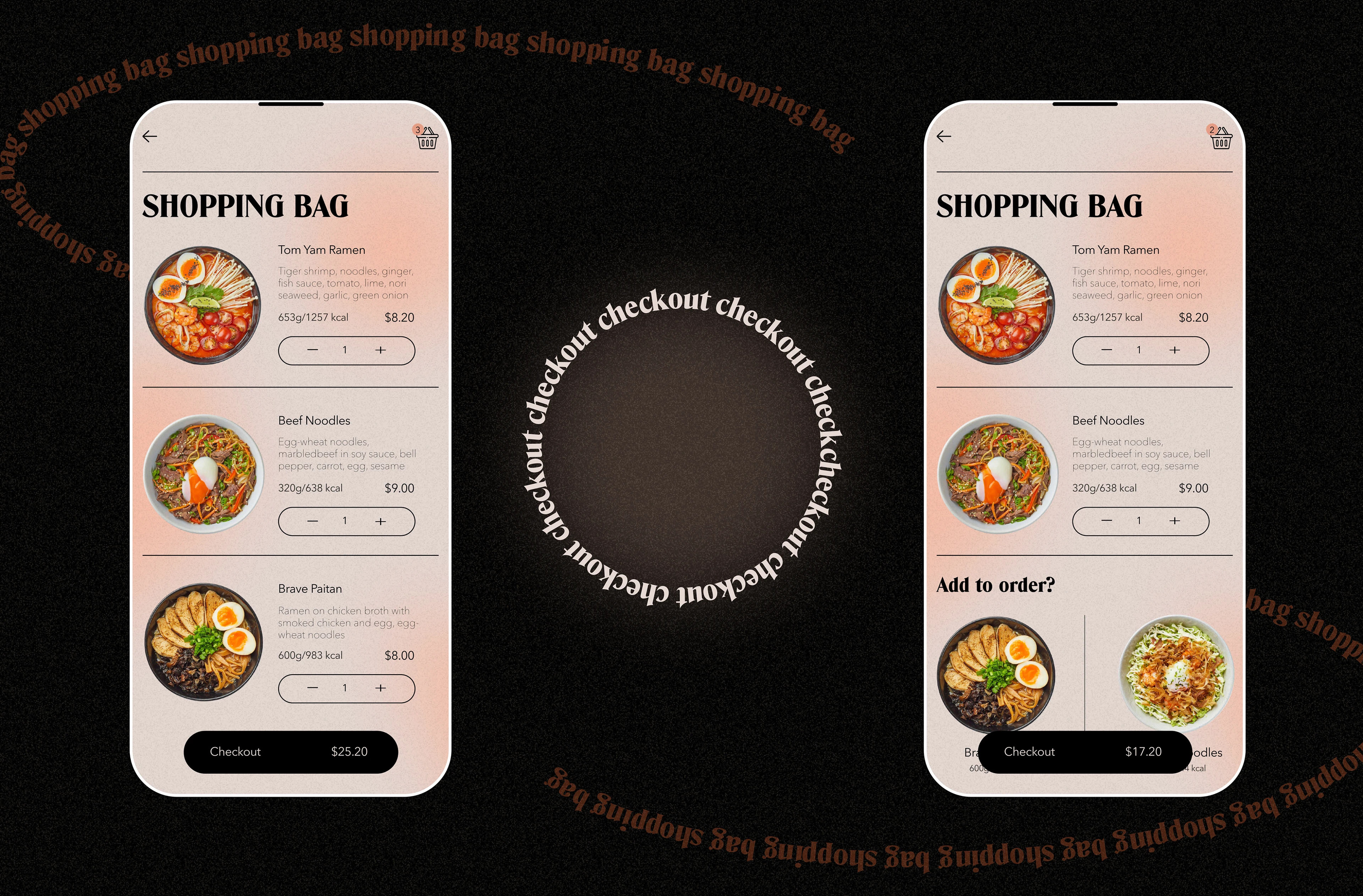 Mobile app "Ramen&Noodles" (2021) — Изображение №6 — Интерфейсы на Dprofile