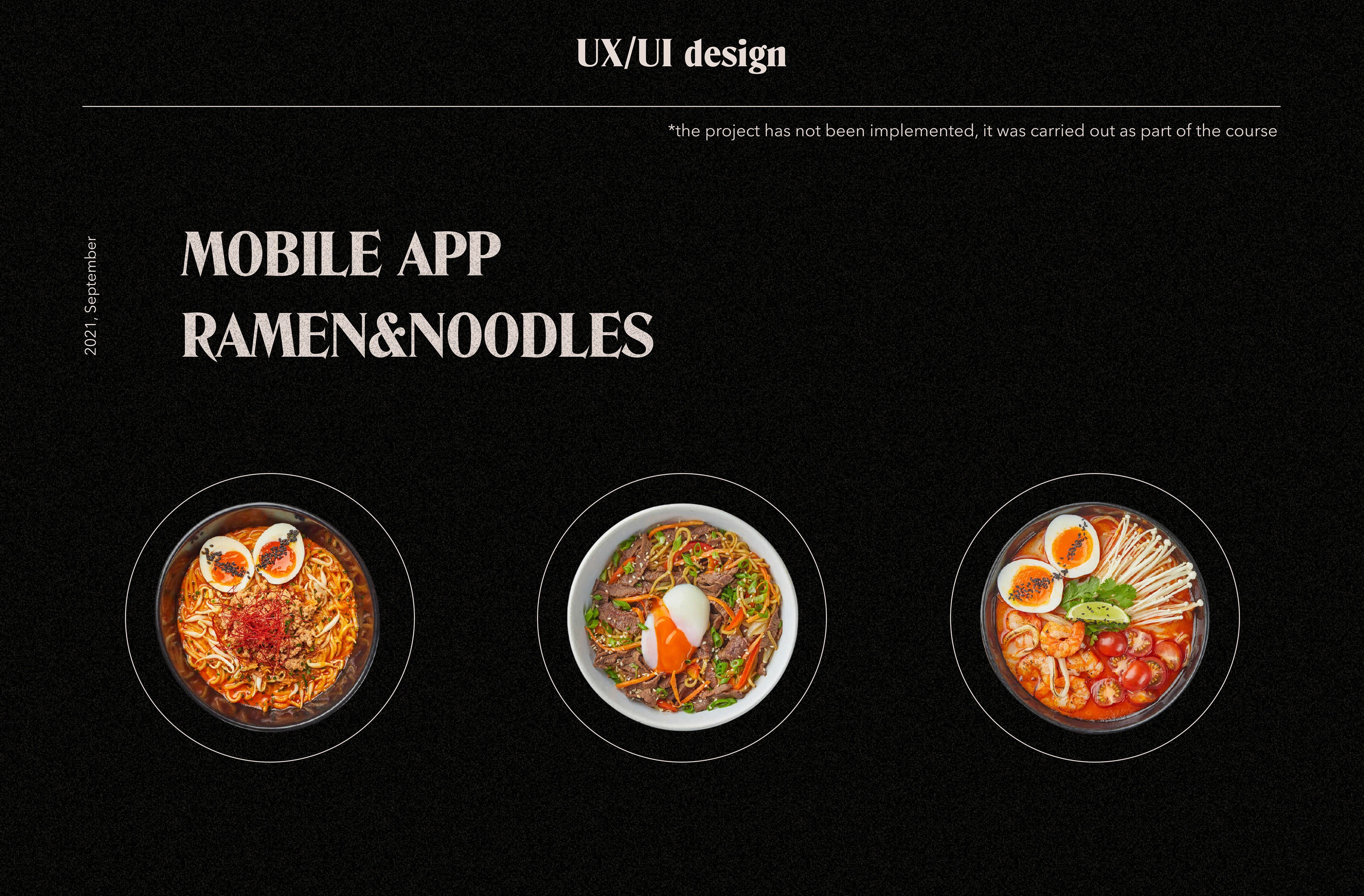 Mobile app "Ramen&Noodles" (2021) — Изображение №1 — Интерфейсы на Dprofile