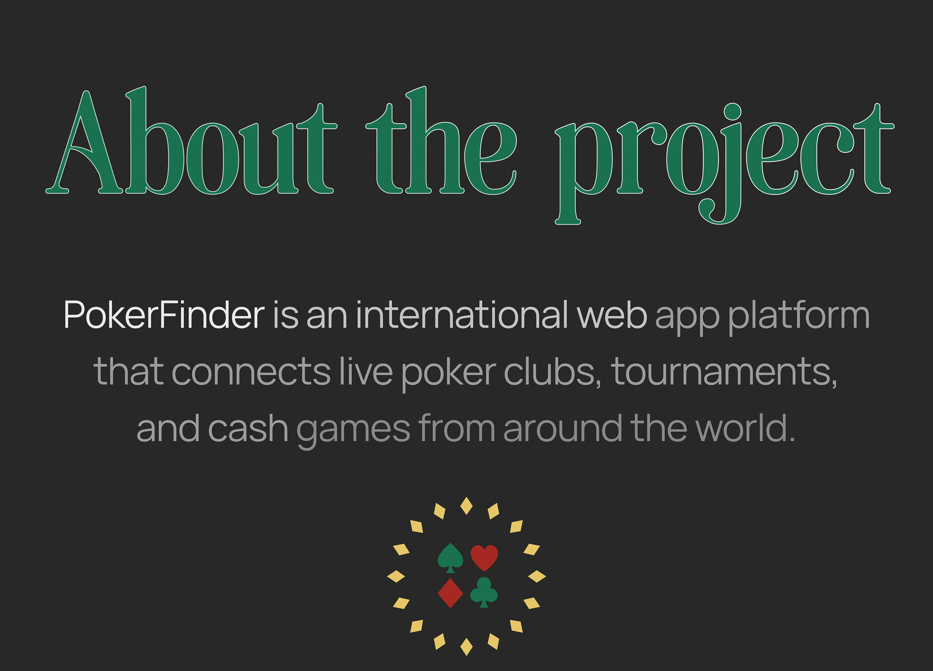 Web-app for PokerFinder (2025) — Изображение №2 — Интерфейсы на Dprofile