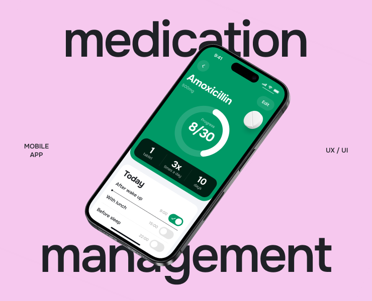 Pillz — medication management app — Интерфейсы, Анимация на Dprofile