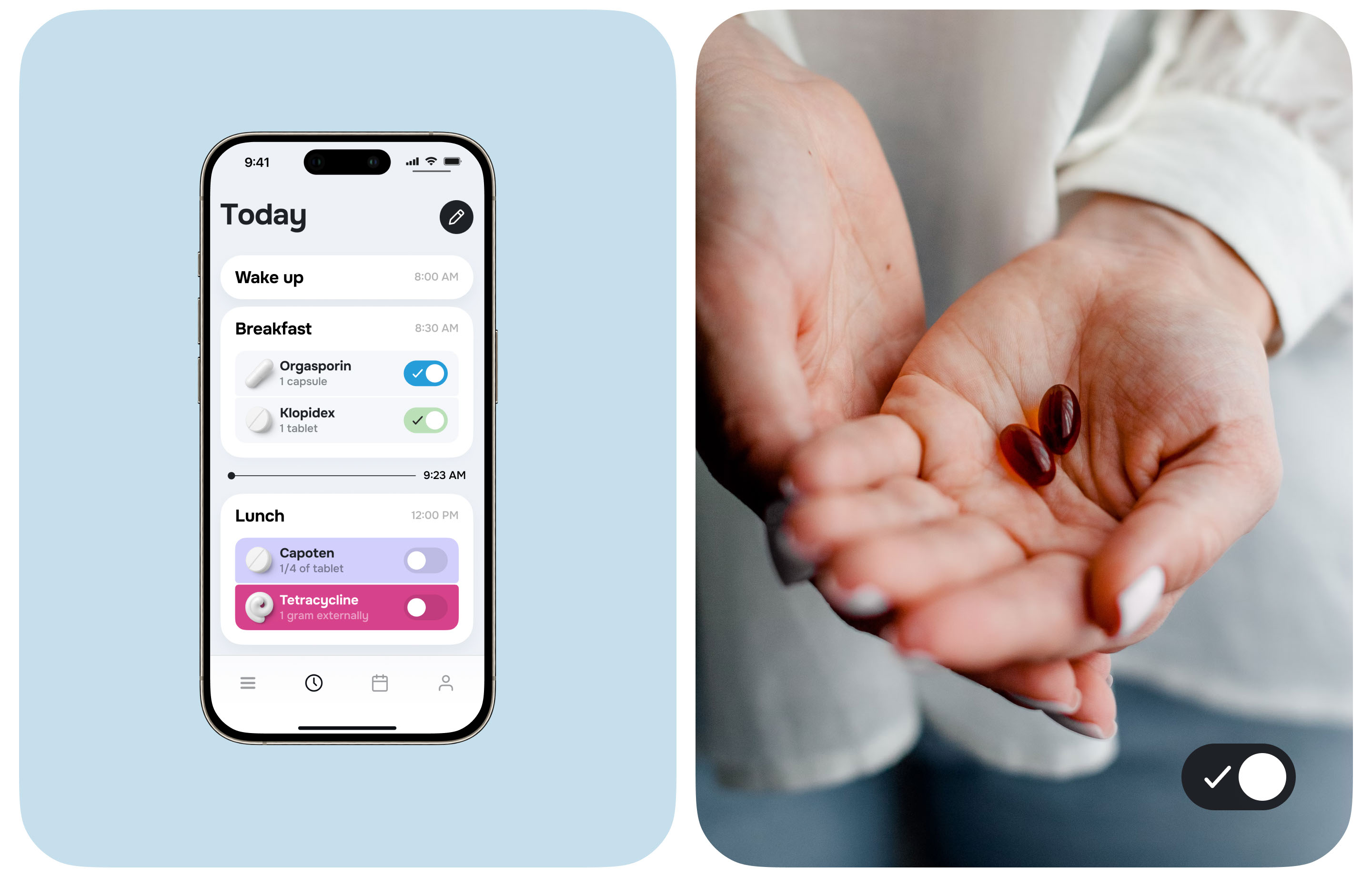 Pillz — medication management app — Изображение №9 — Интерфейсы, Анимация на Dprofile