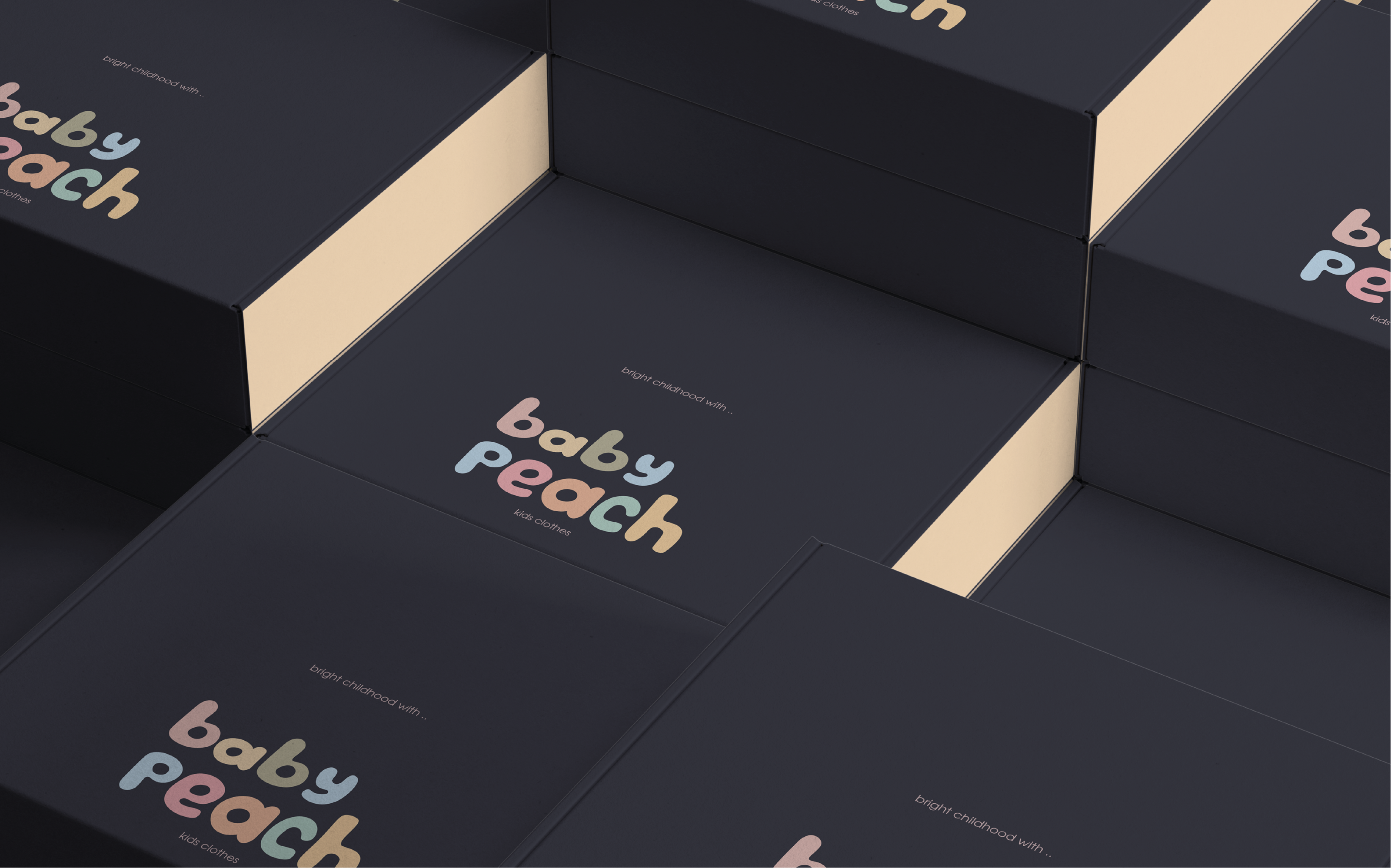 baby peach | identity for a children's clothing brand — Изображение №9 — Брендинг, Графика на Dprofile