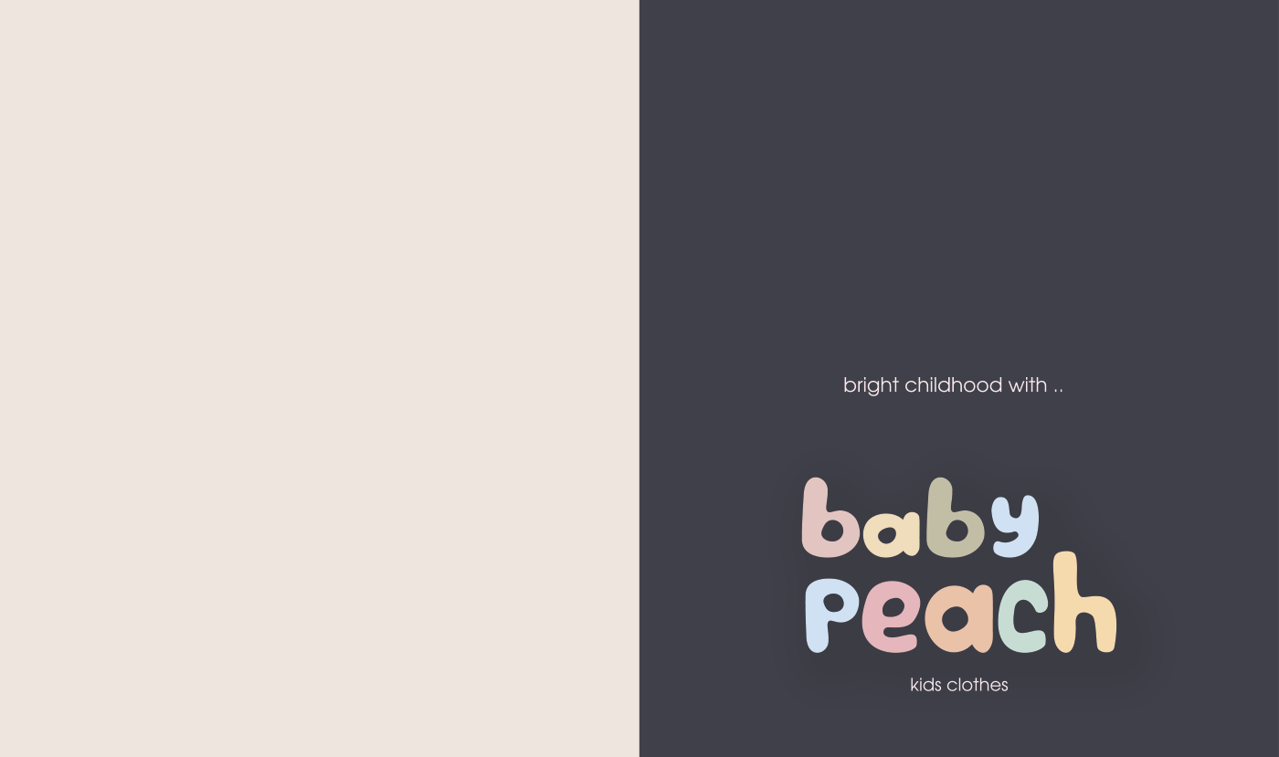 baby peach | identity for a children's clothing brand — Изображение №5 — Брендинг, Графика на Dprofile
