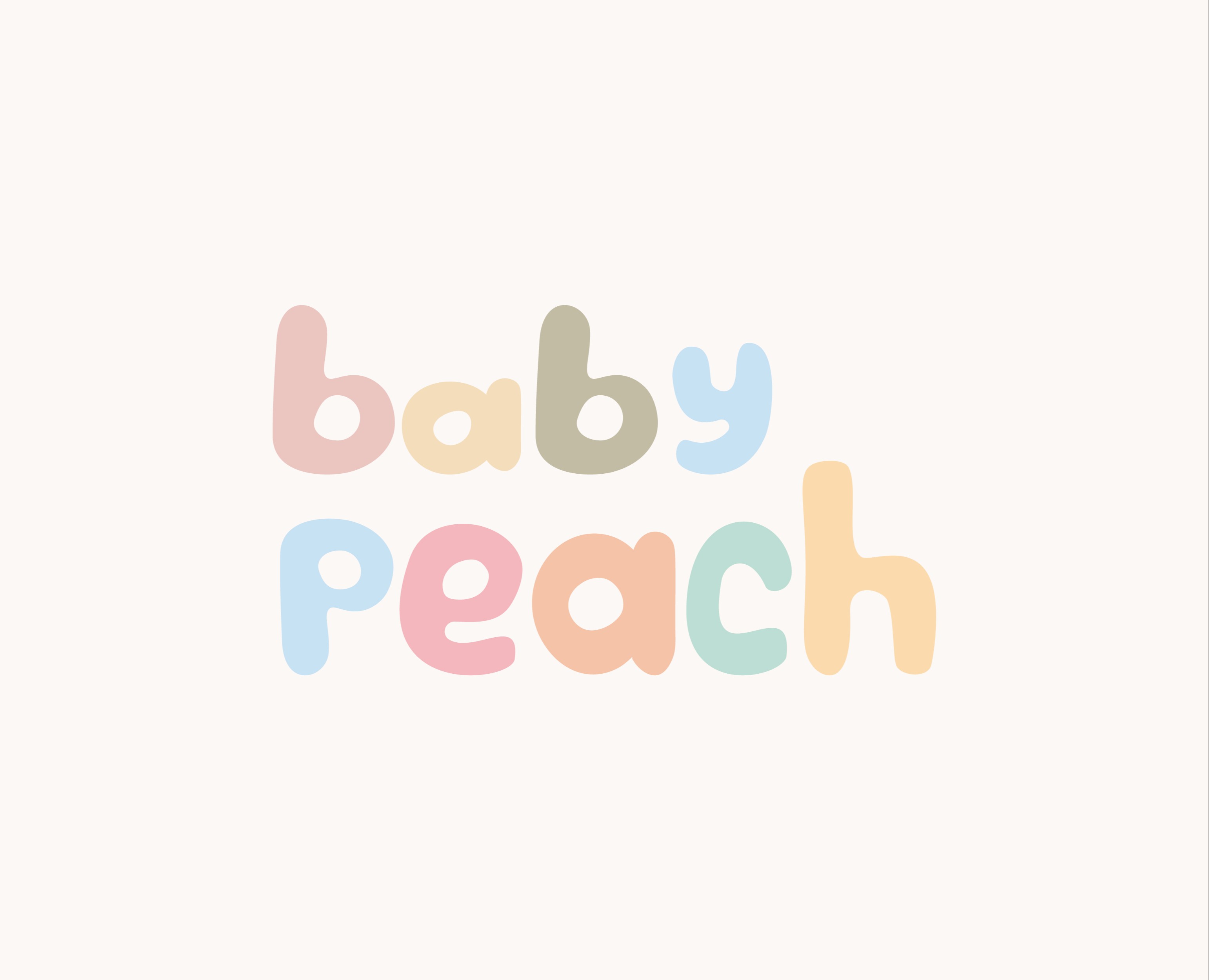 baby peach | identity for a children's clothing brand — Брендинг, Графика на Dprofile