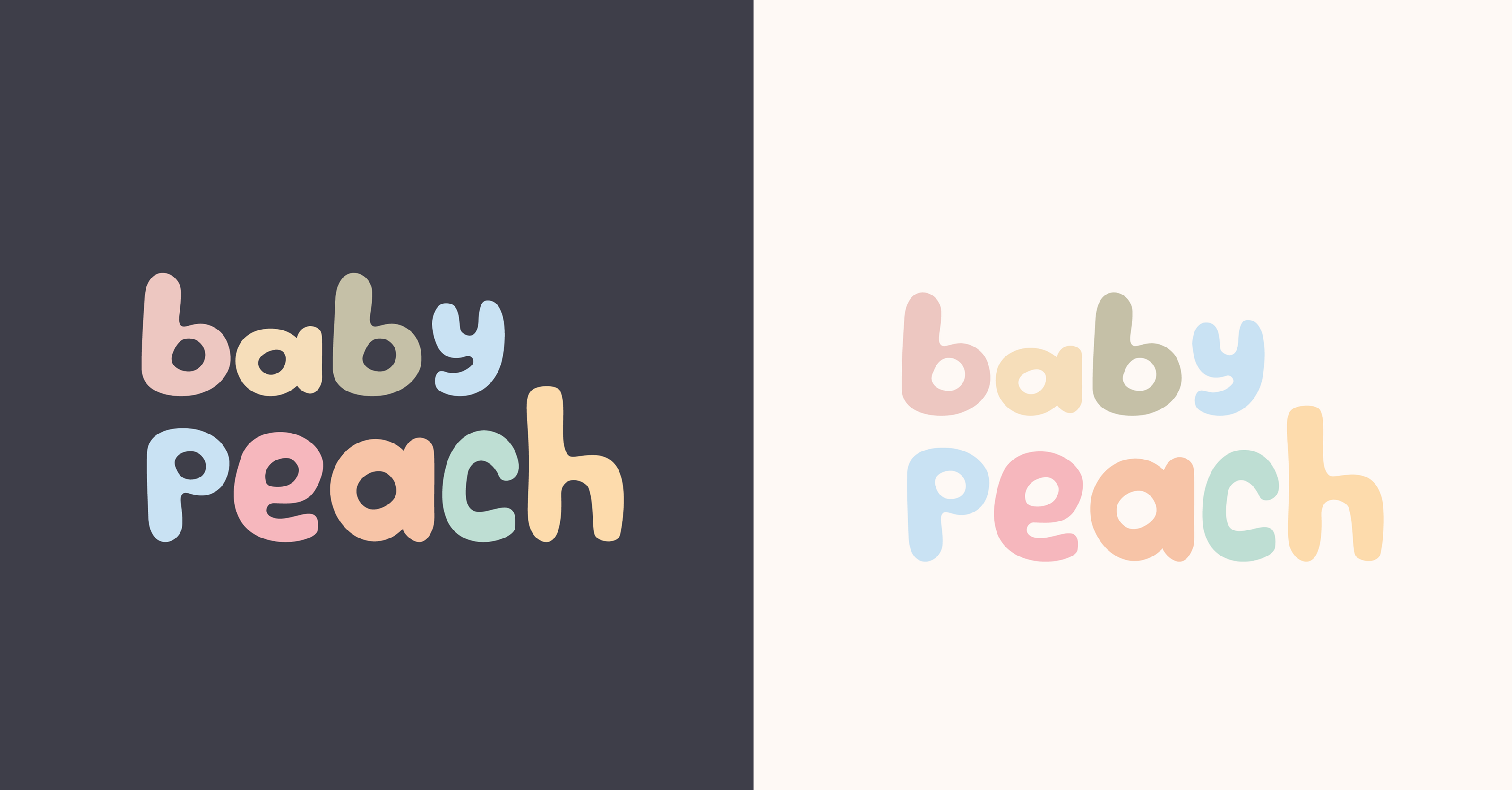 baby peach | identity for a children's clothing brand — Изображение №3 — Брендинг, Графика на Dprofile