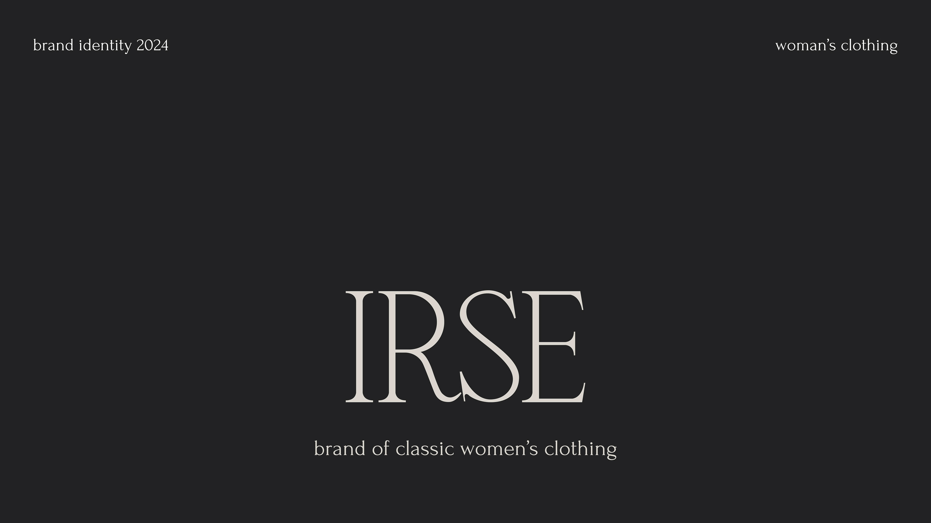 IRSE | women's clothing brand — Изображение №1 — Брендинг, Графика на Dprofile