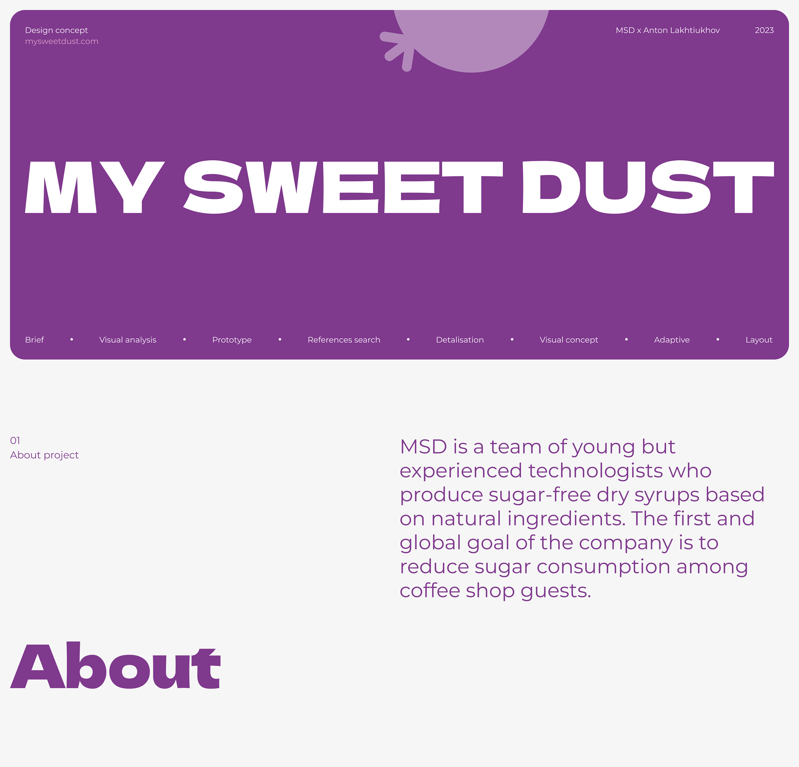 MSD - Design concept of landing page — Изображение №1 — Интерфейсы на Dprofile