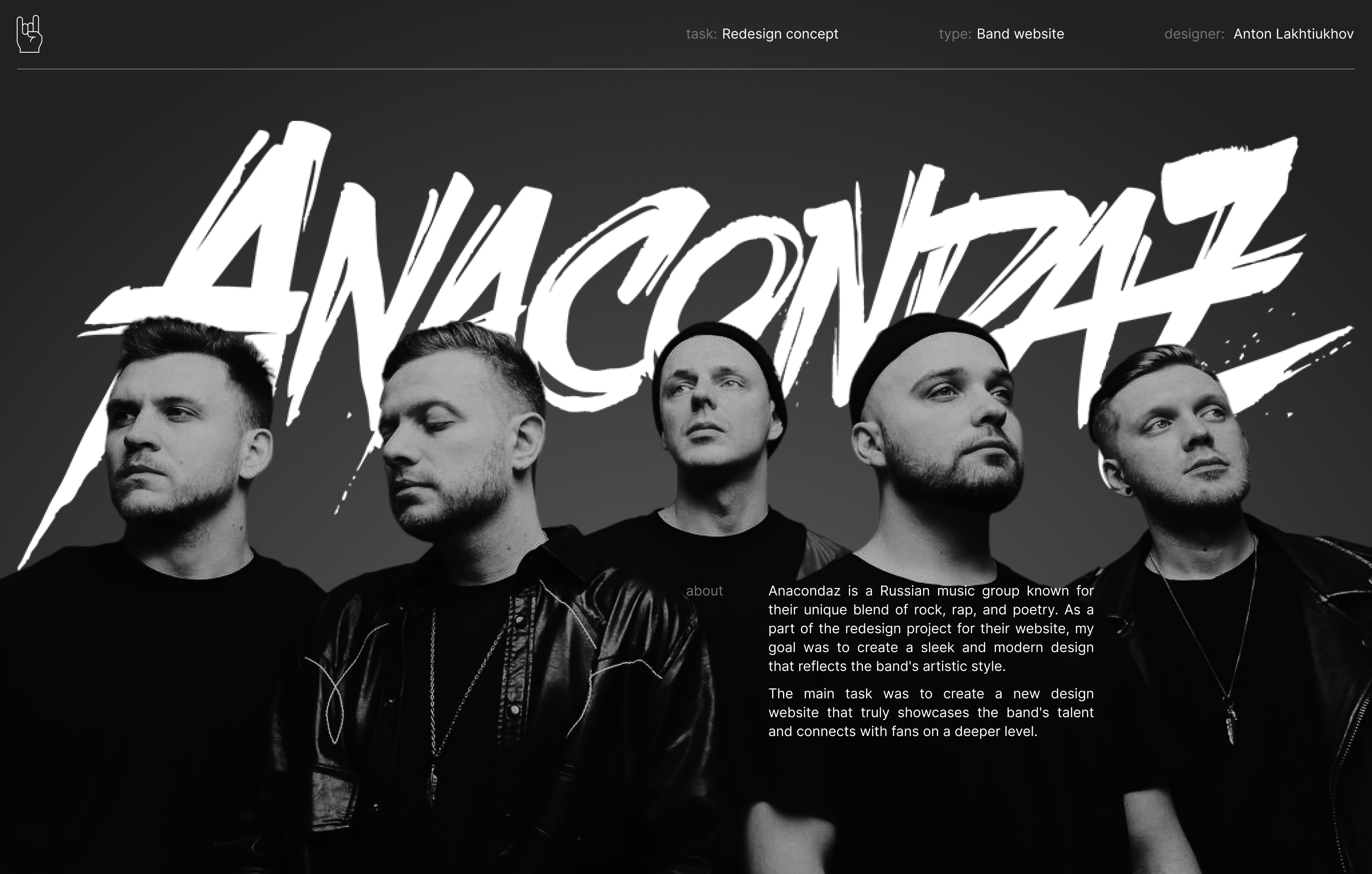 Anacondaz | redesign concept — Изображение №1 — Анимация, Интерфейсы на Dprofile