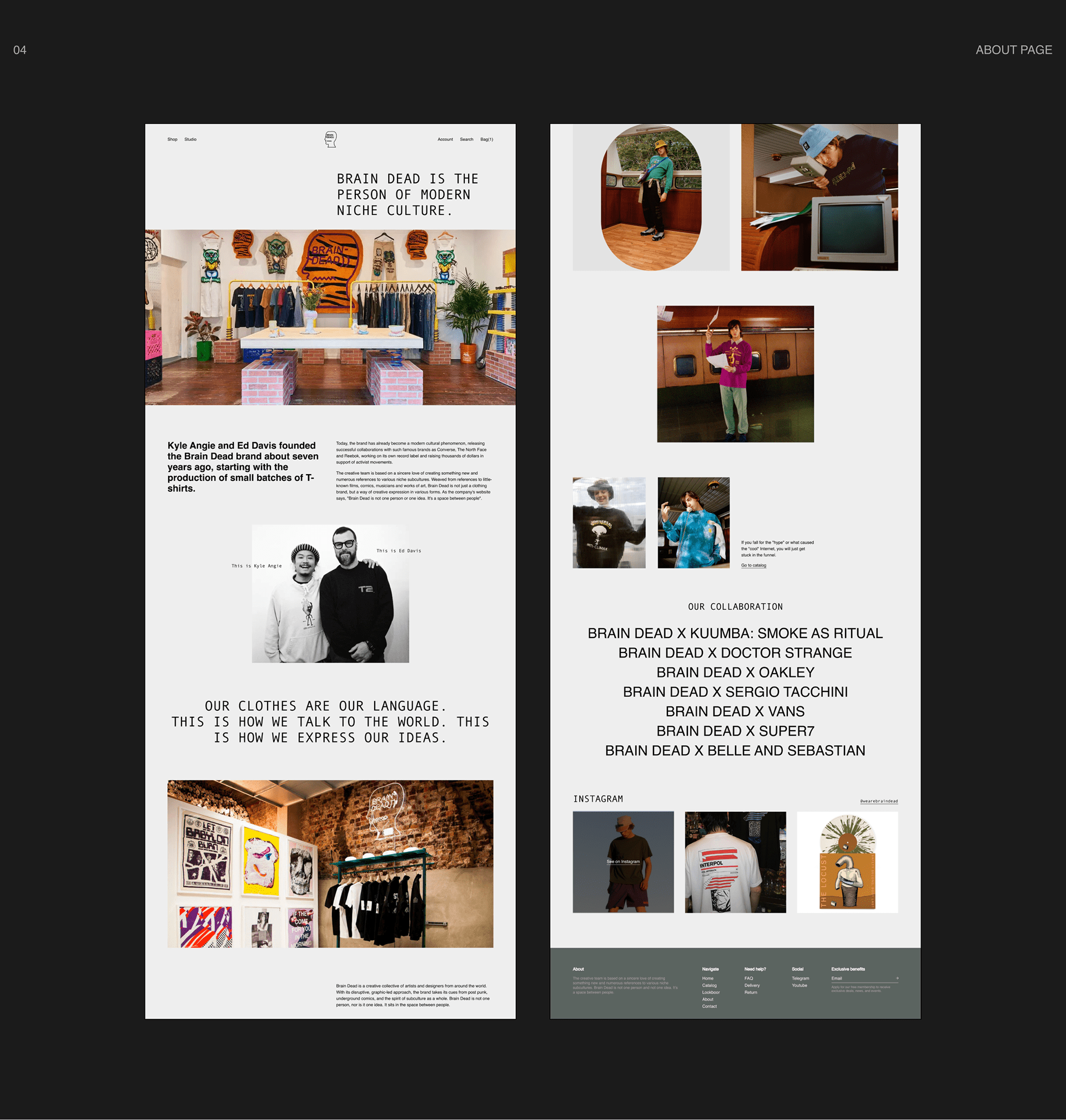 Brain Dead | E-commerce redesign — Изображение №9 — Брендинг, Интерфейсы на Dprofile