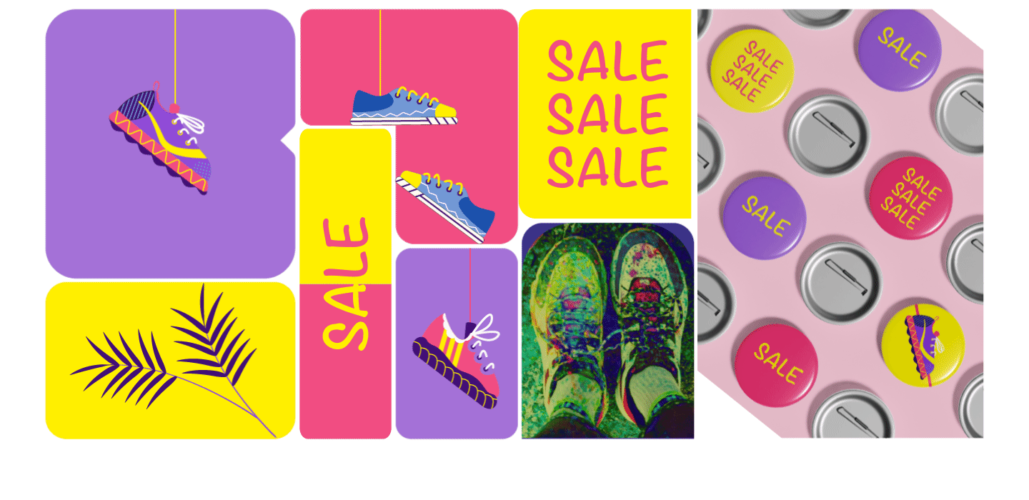 SneakerArt: Window Advertising for Summer Sale — Изображение №9 — Иллюстрация на Dprofile