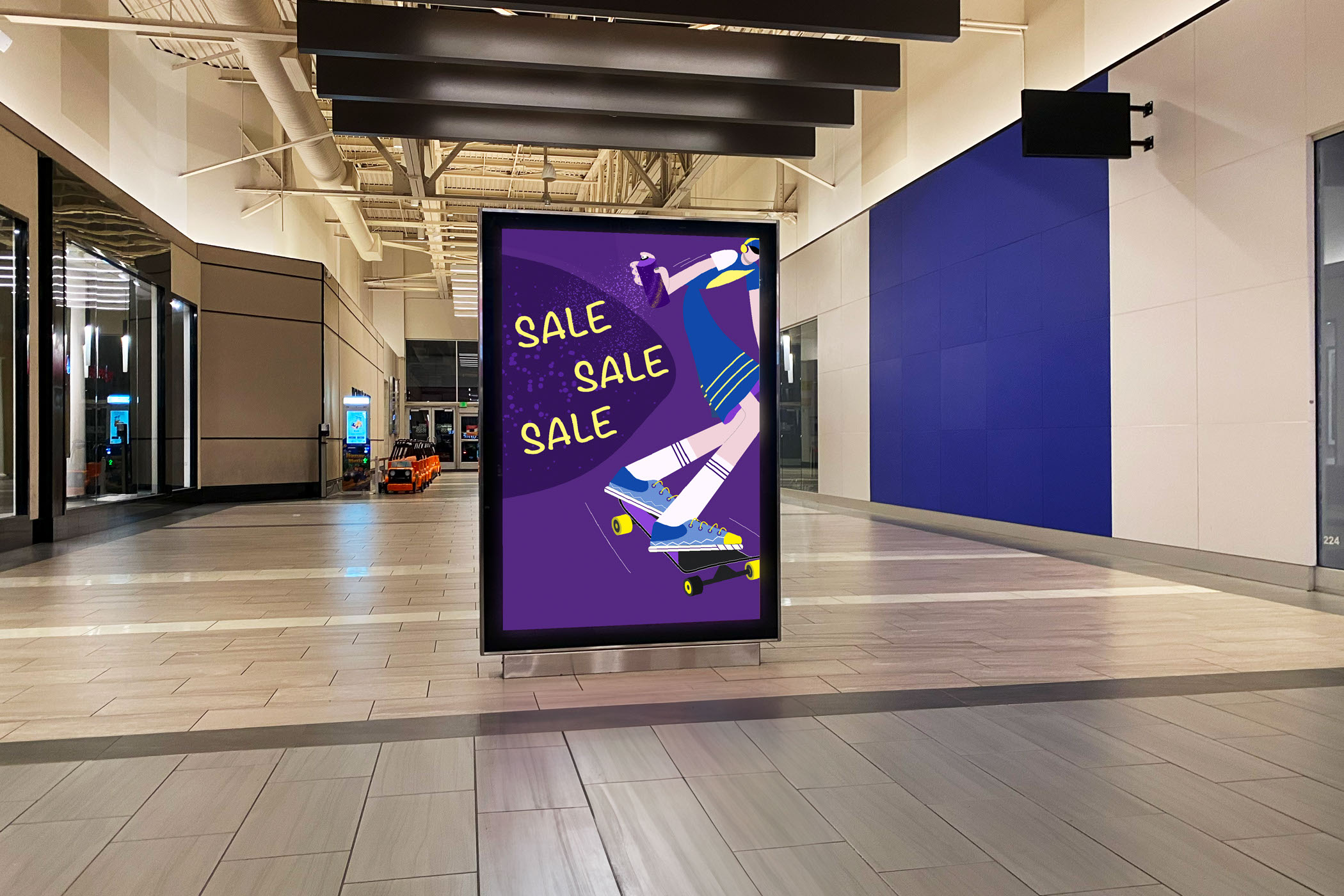 SneakerArt: Window Advertising for Summer Sale — Изображение №12 — Иллюстрация на Dprofile