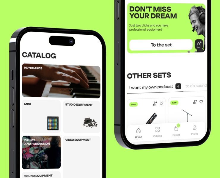 Muz Planet | Online Store — Интерфейсы на Dprofile