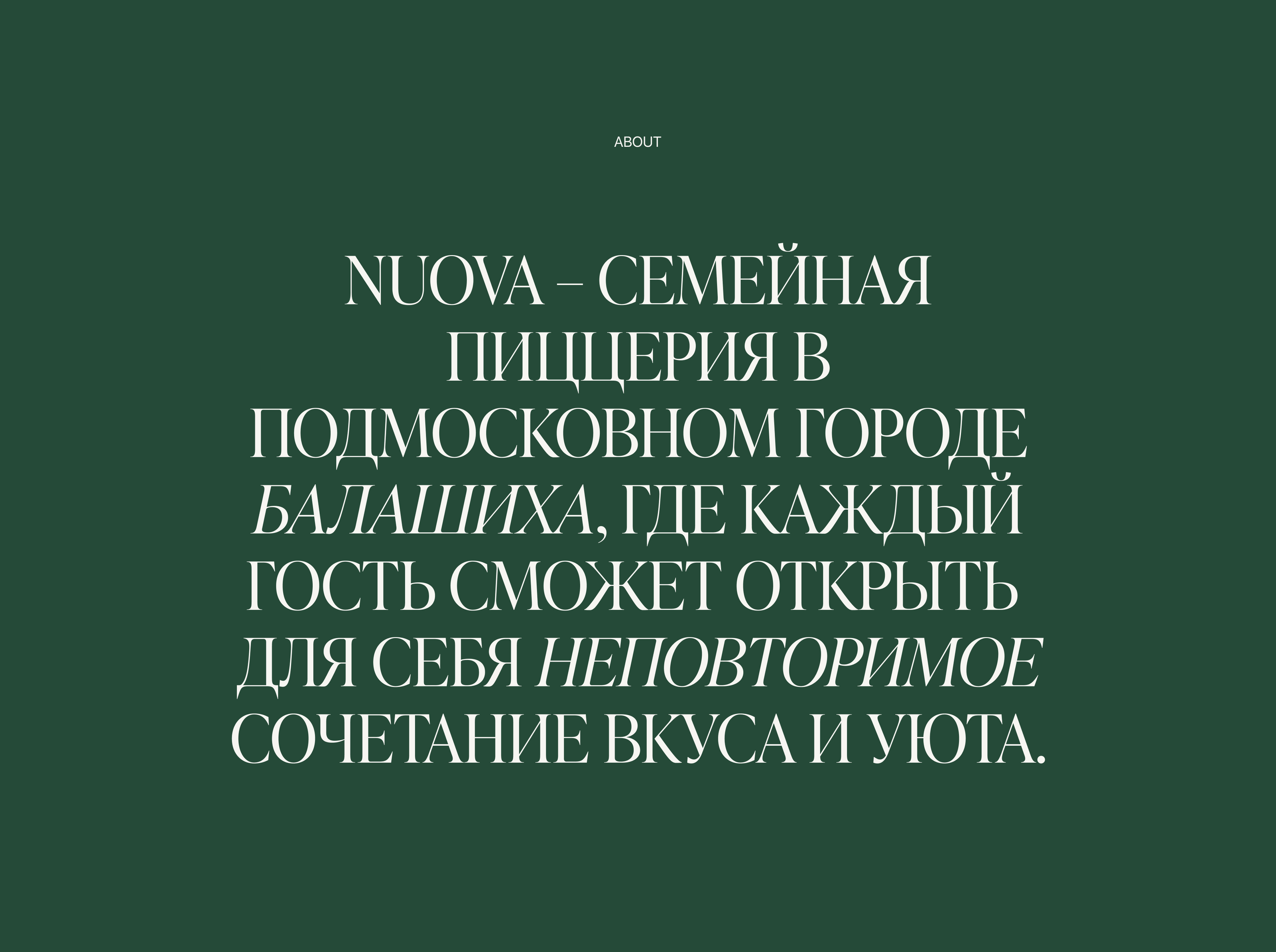 NUOVA PIZZA | Website — Изображение №2 — Интерфейсы на Dprofile