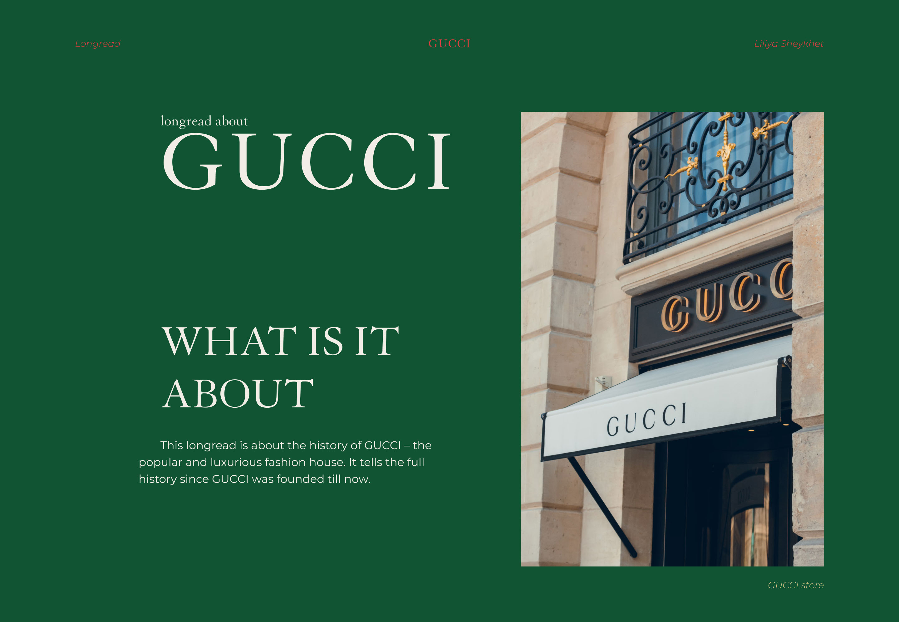 Longread | The history of GUCCI — Изображение №1 — Интерфейсы на Dprofile