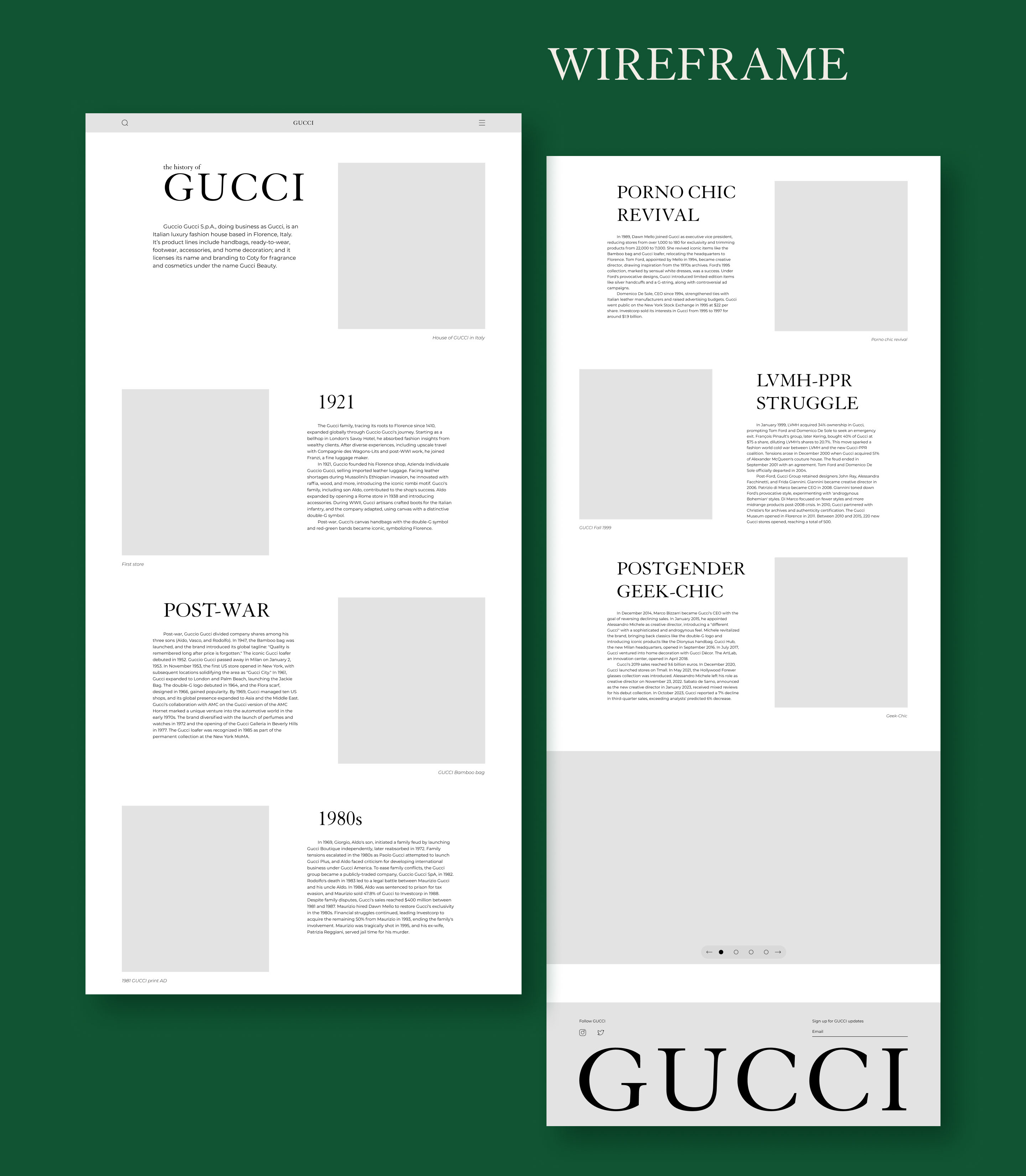 Longread | The history of GUCCI — Изображение №4 — Интерфейсы на Dprofile