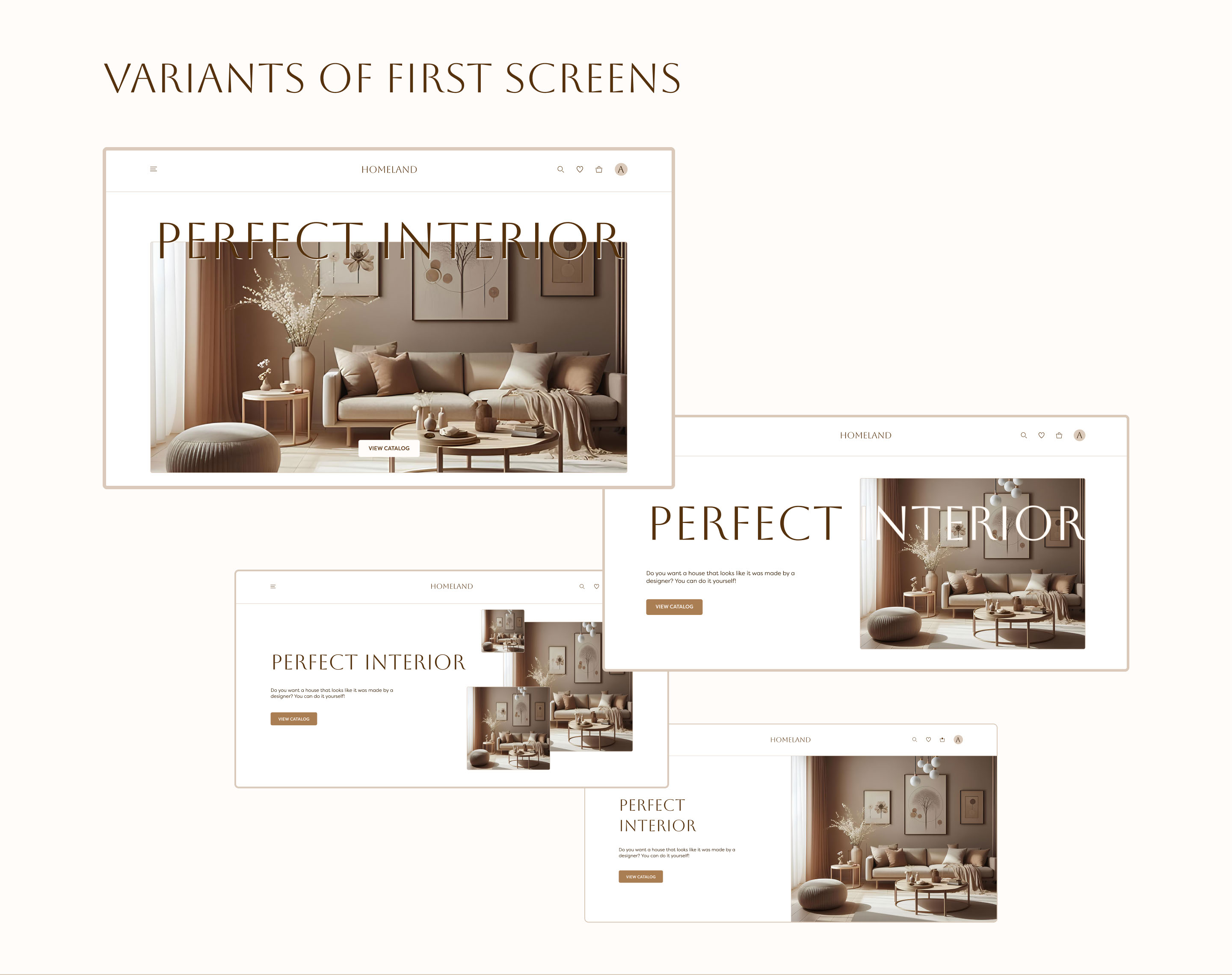 Home Goods Store | HOMELAND | E-commerce | UX/UI Design — Изображение №7 — Интерфейсы, Анимация на Dprofile