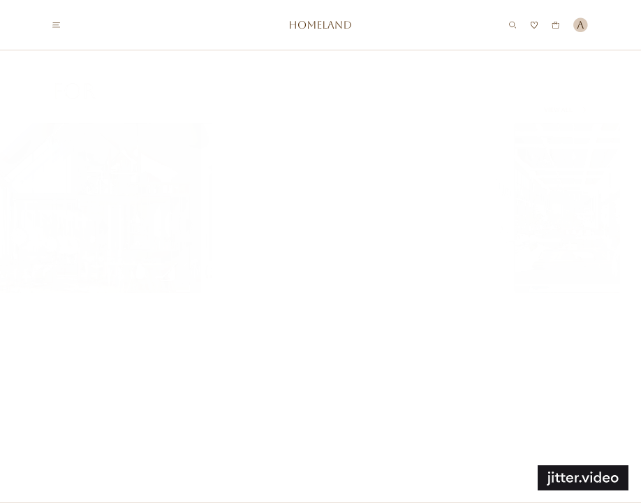 Home Goods Store | HOMELAND | E-commerce | UX/UI Design — Изображение №4 — Интерфейсы, Анимация на Dprofile