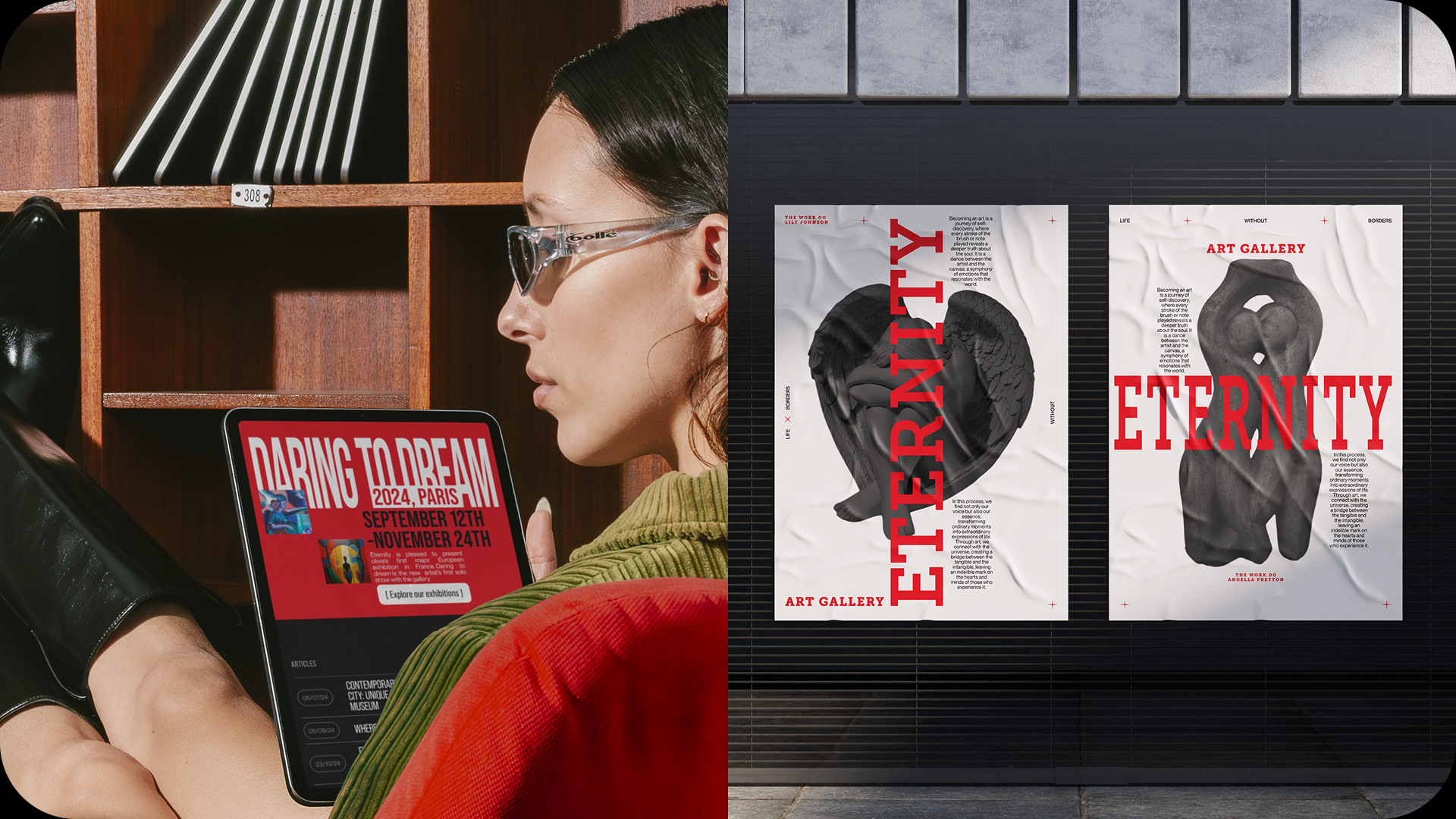 ETERNITY | Art gallery — Изображение №4 — Интерфейсы, Анимация на Dprofile