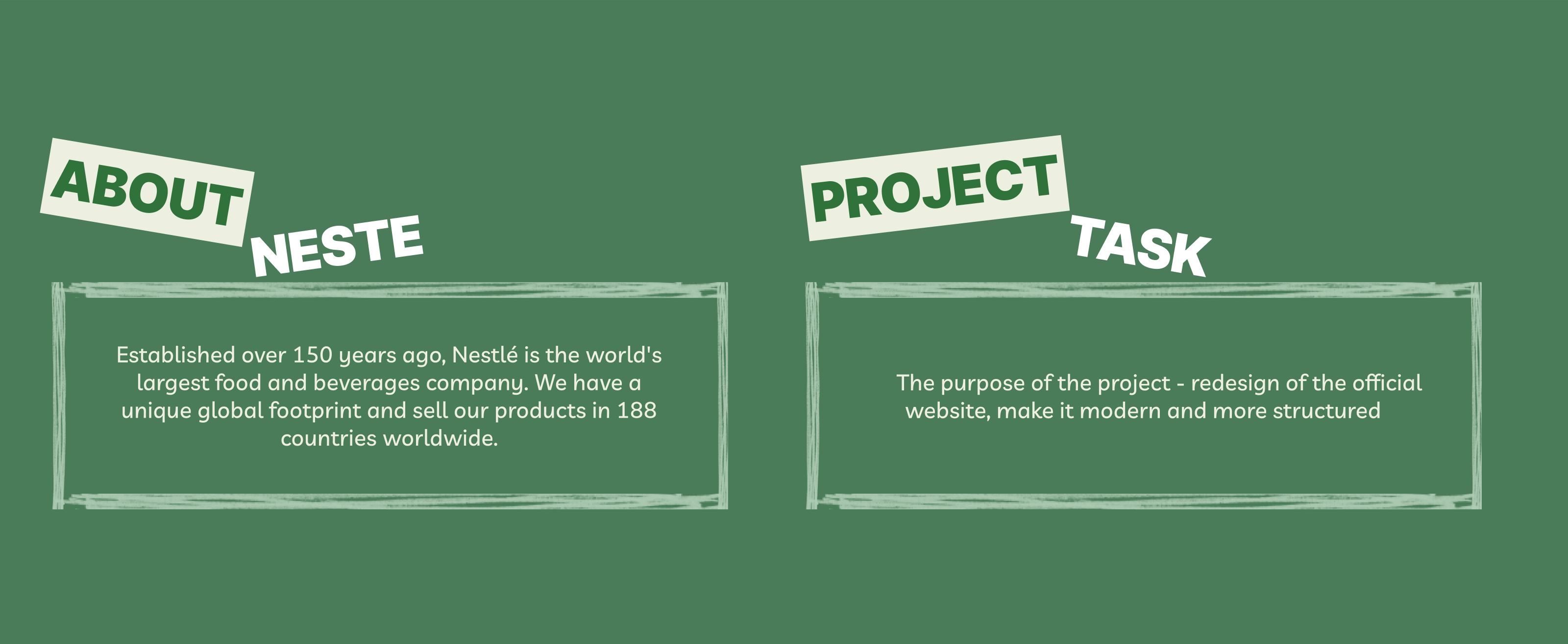 NESTLE | Landing paje redesign — Изображение №2 — Интерфейсы на Dprofile