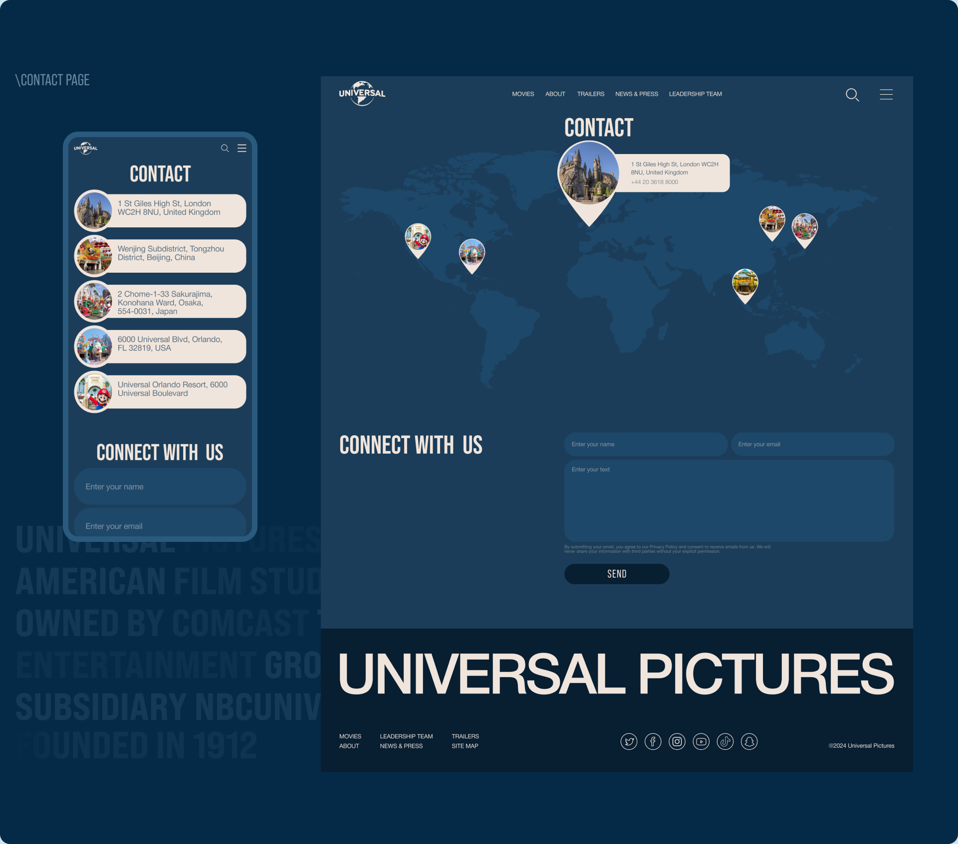 UNIVERSAL PICTURES | Corporate website resesign — Изображение №12 — Интерфейсы на Dprofile