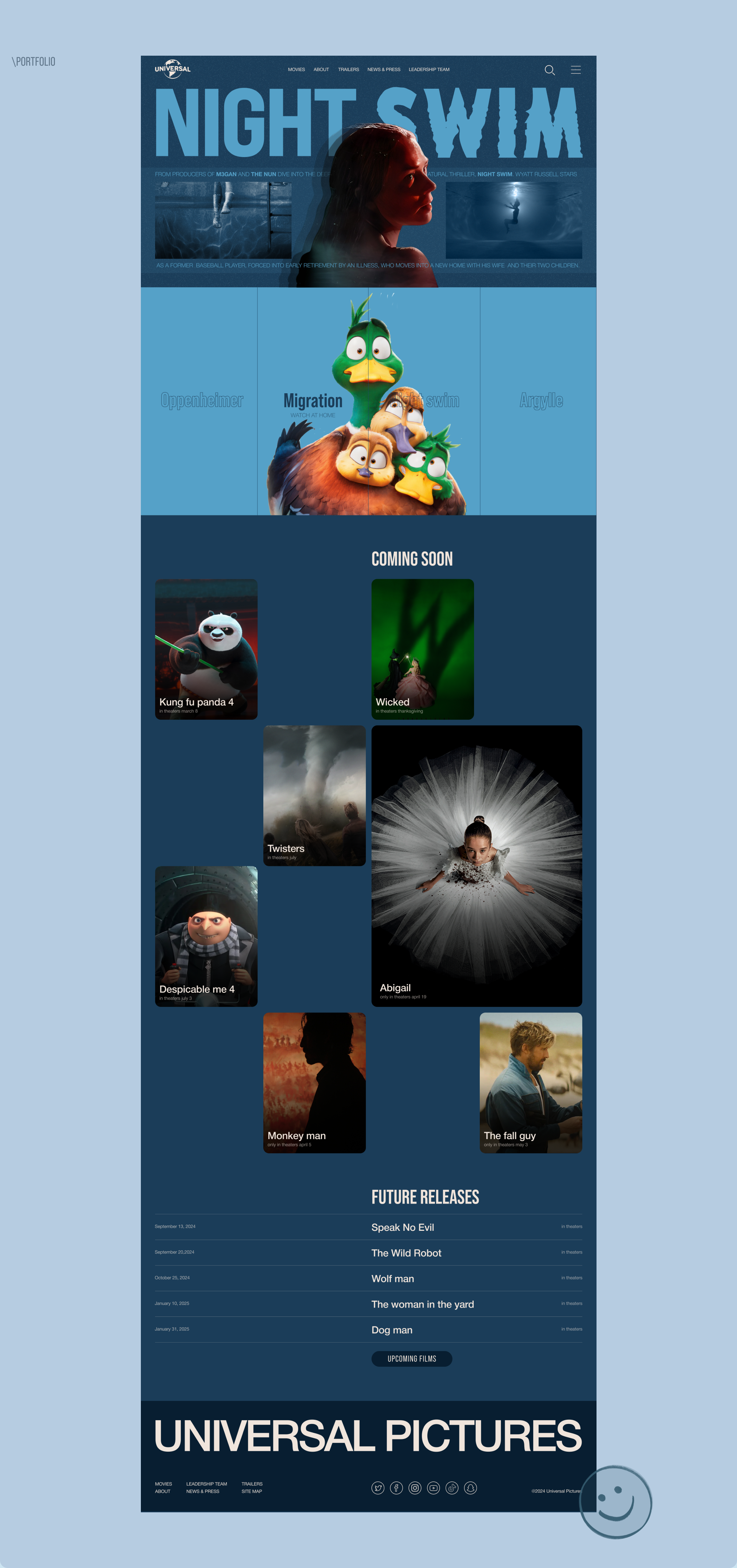 UNIVERSAL PICTURES | Corporate website resesign — Изображение №5 — Интерфейсы на Dprofile