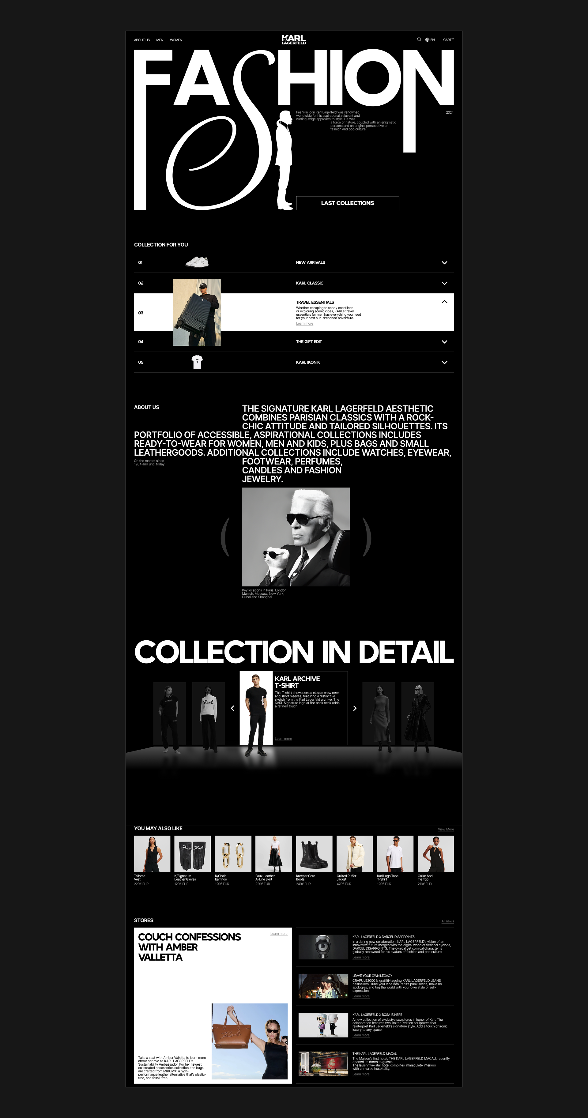 KARL LAGERFELD | E-commerce redesign — Изображение №3 — Интерфейсы на Dprofile