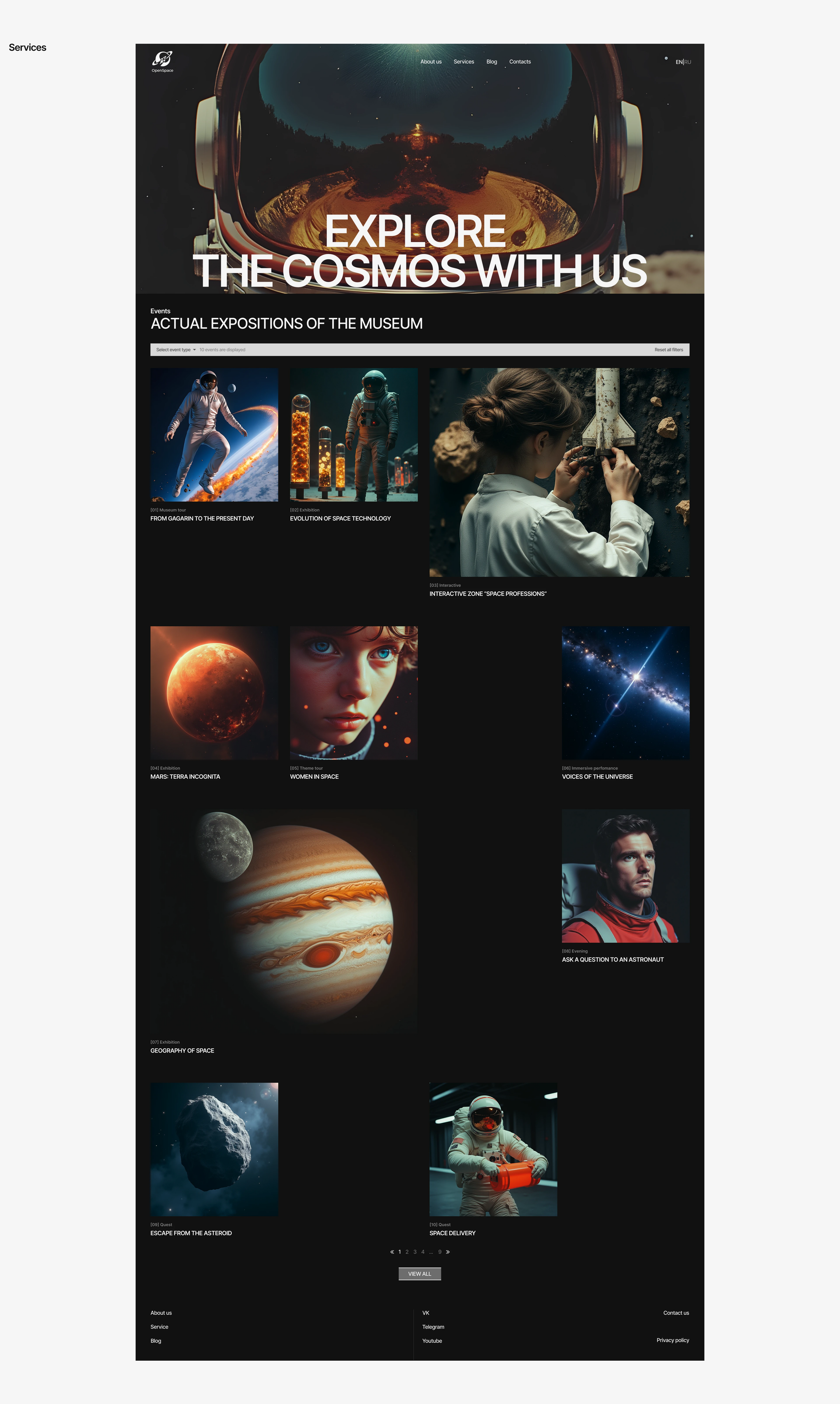 OpenSpace — Museum of Cosmonautics — Изображение №8 — Интерфейсы, Графика на Dprofile